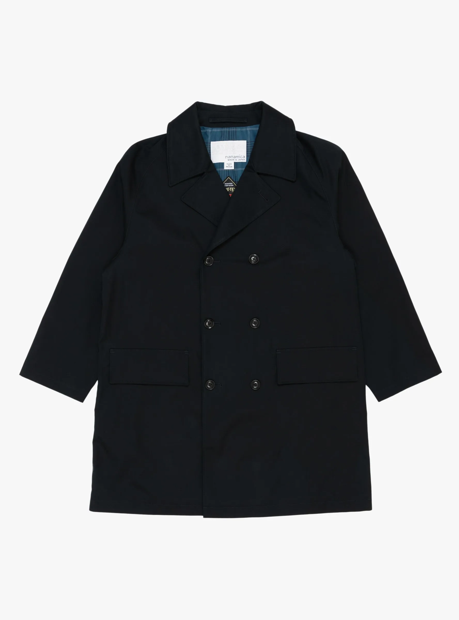 2L Cotton GORE-TEX Balmacaan Coat Navy