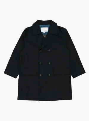 2L Cotton GORE-TEX Balmacaan Coat Navy