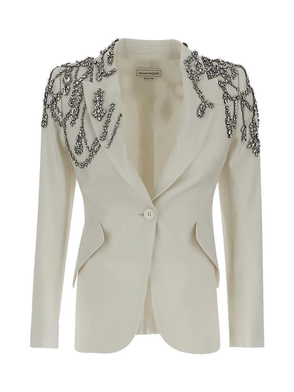 Alexander McQueen Embellished Single-Breasted Blazer