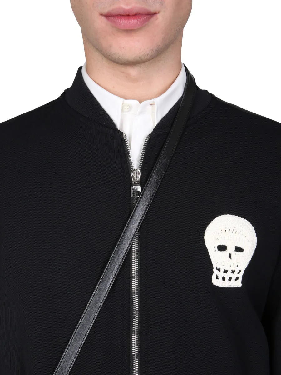 Alexander McQueen Skull Patch Zipped Jacket