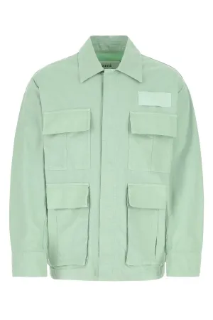 AMI Logo Patch Long-Sleeved Shirt Jacket
