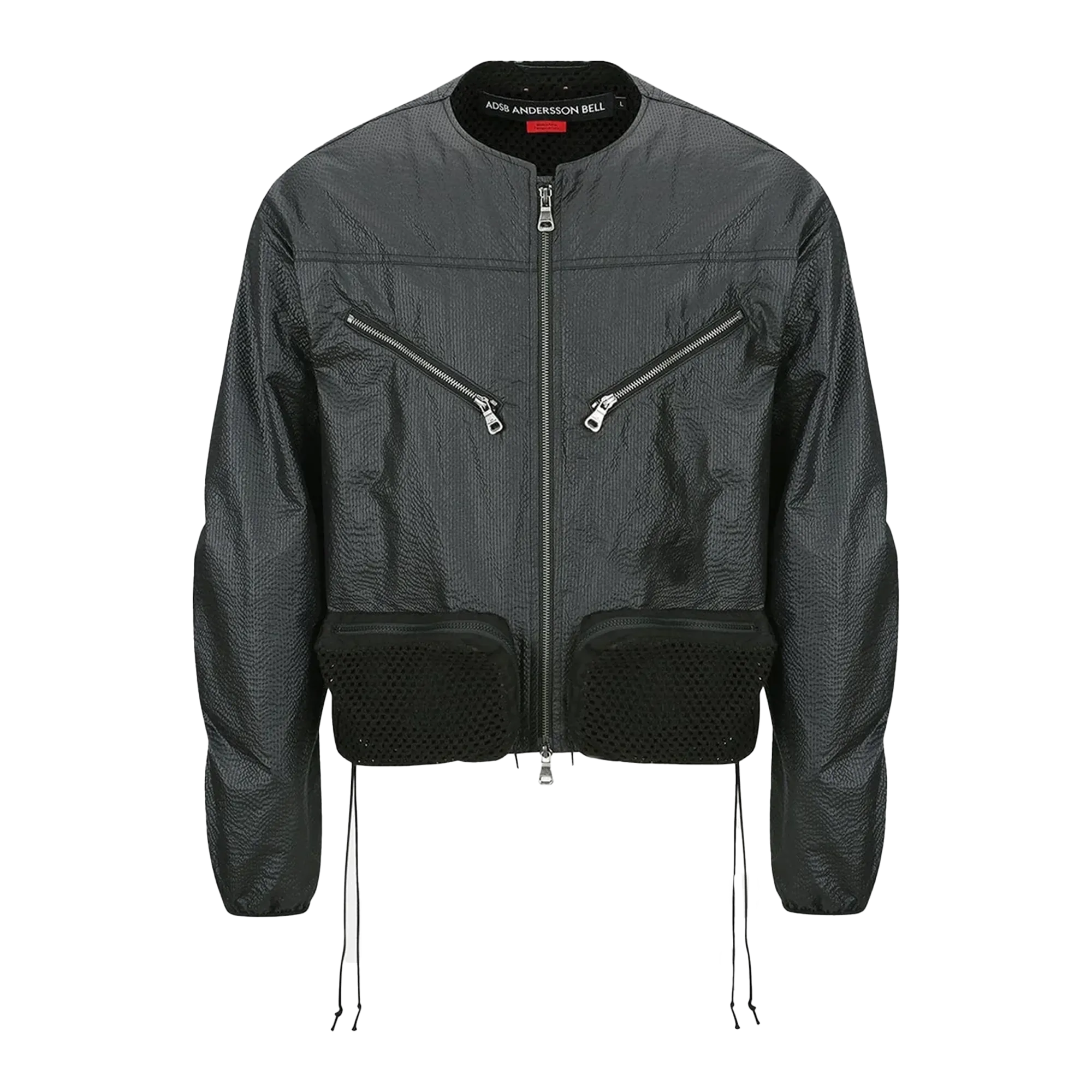 Andersson Bell Convex Collarless Jacket Black AWA696M