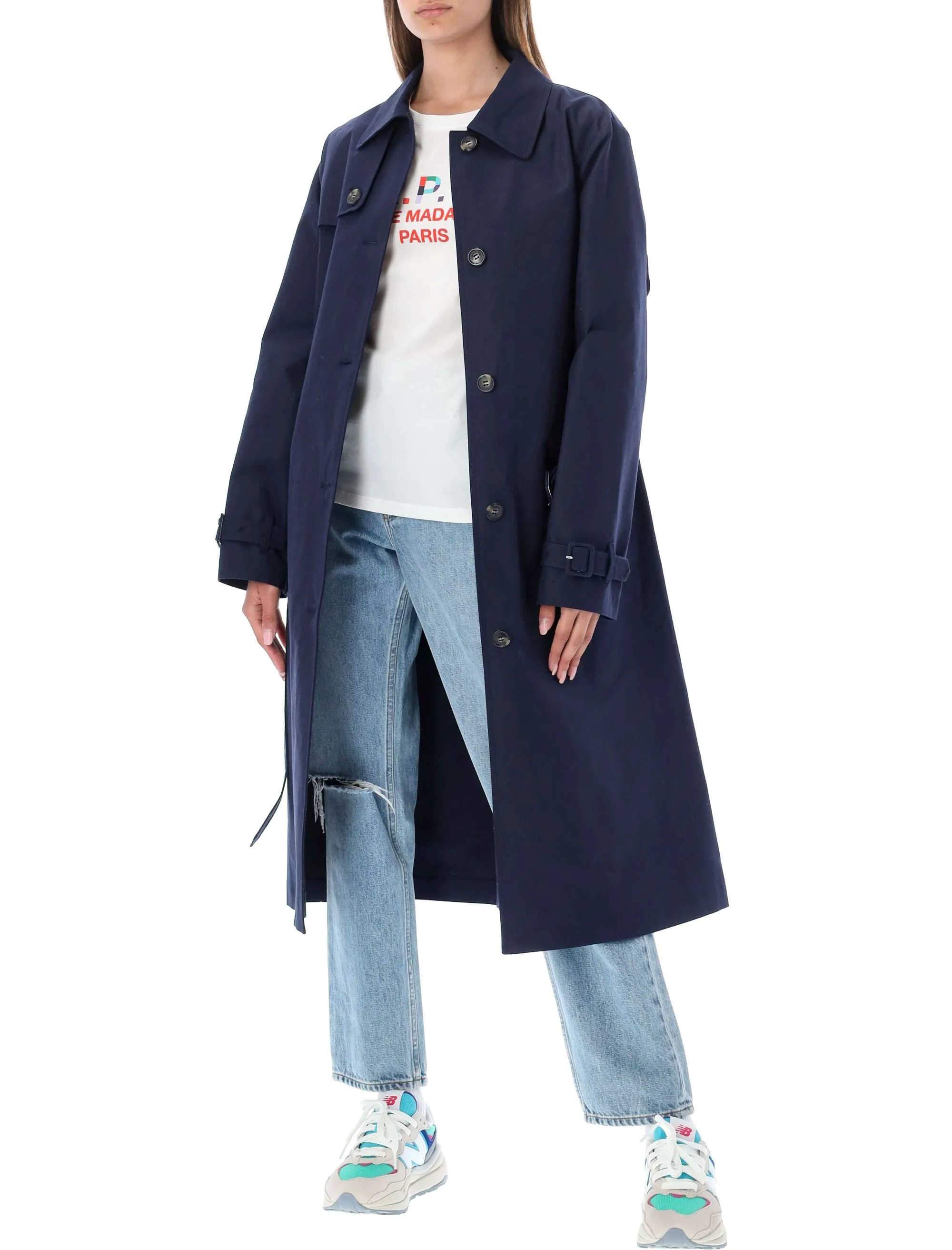 A.P.C. Isabel Belted Long Sleeved Coat