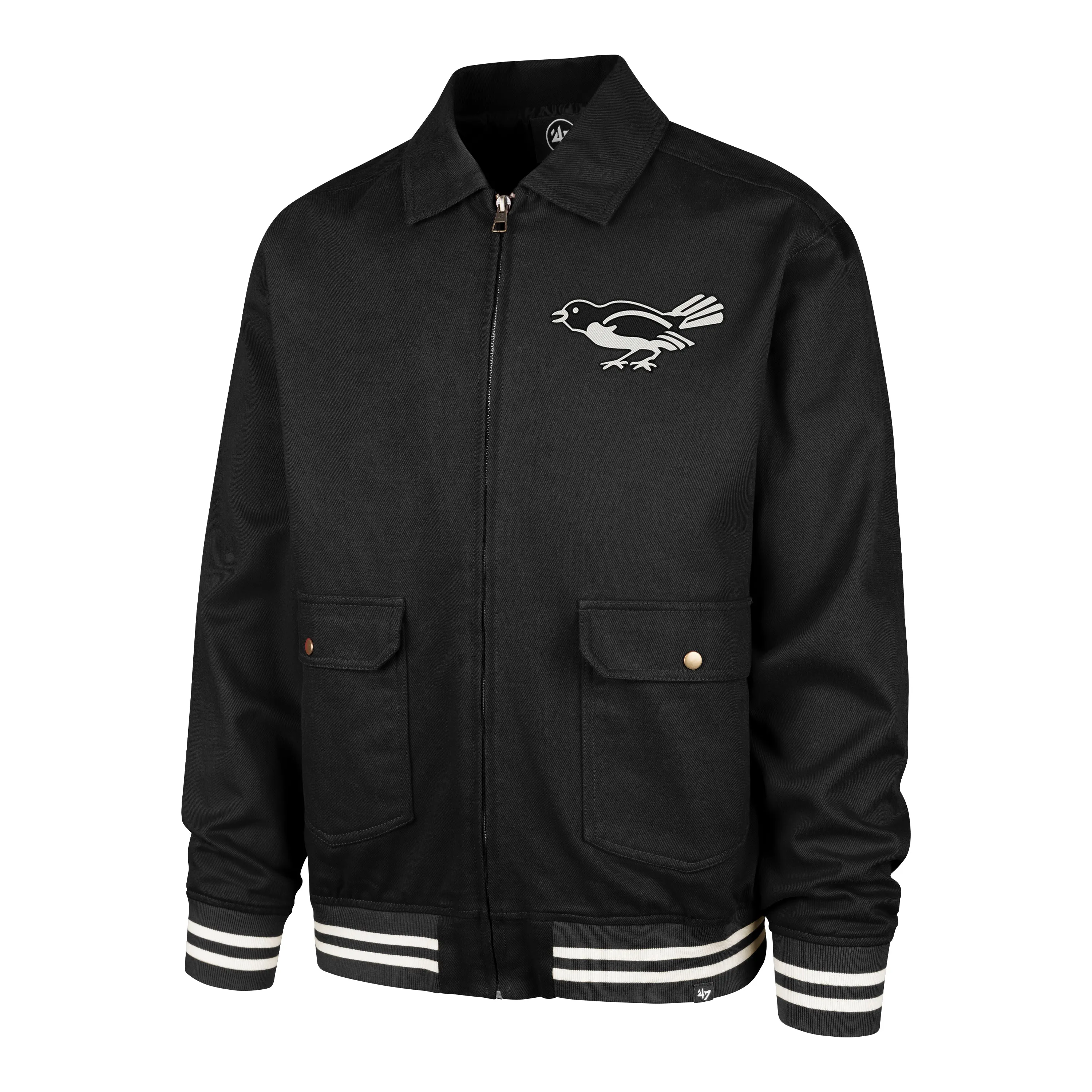 BALTIMORE ORIOLES COOPERSTOWN GOLDEN DIAMOND '47 HOMESTEAD JACKET