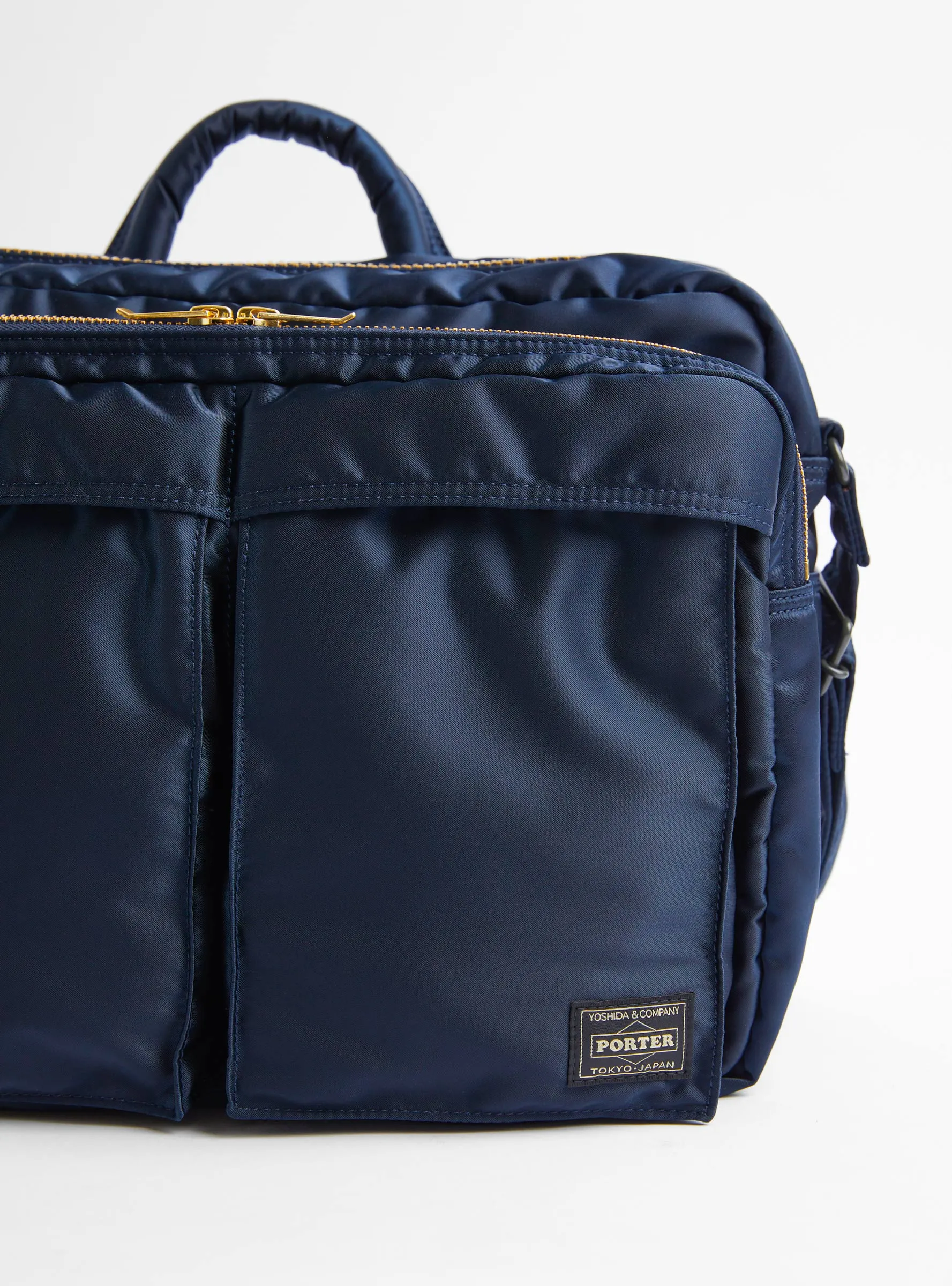Bio-Nylon TANKER Sling Bag w/ Zip Navy (XL)