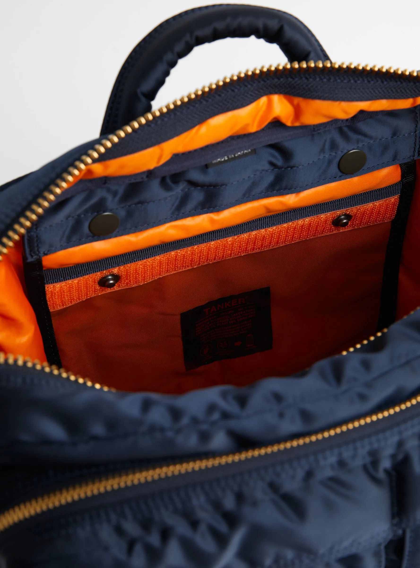 Bio-Nylon TANKER Sling Bag w/ Zip Navy (XL)