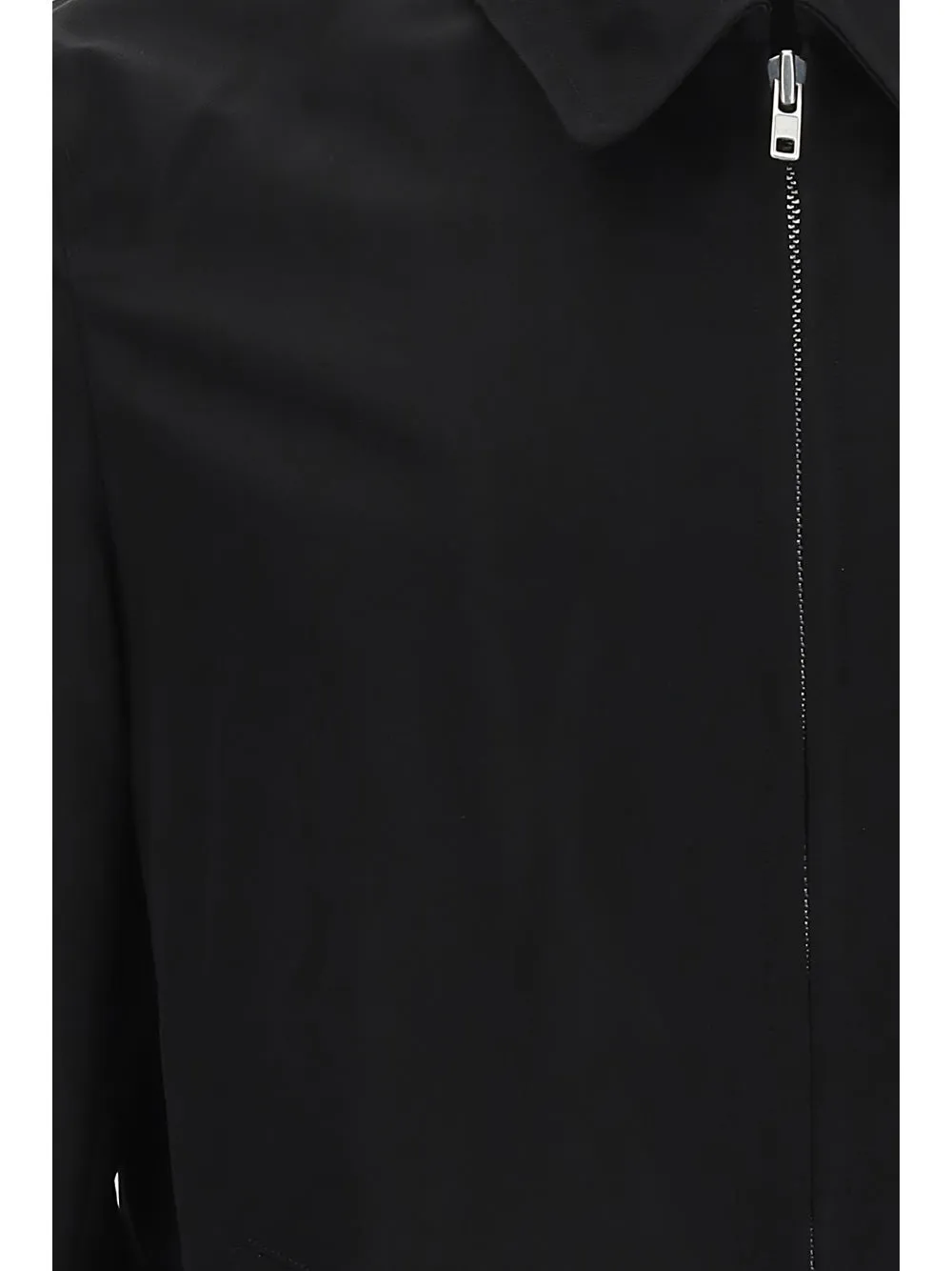 Black Comme des Garçons Zip-Up Long-Sleeved Jacket