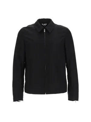 Black Comme des Garçons Zip-Up Long-Sleeved Jacket