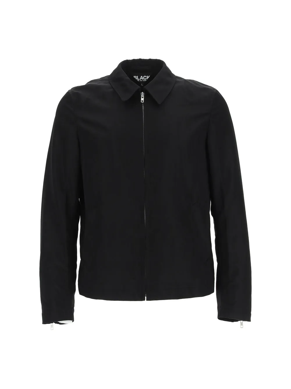 Black Comme des Garçons Zip-Up Long-Sleeved Jacket