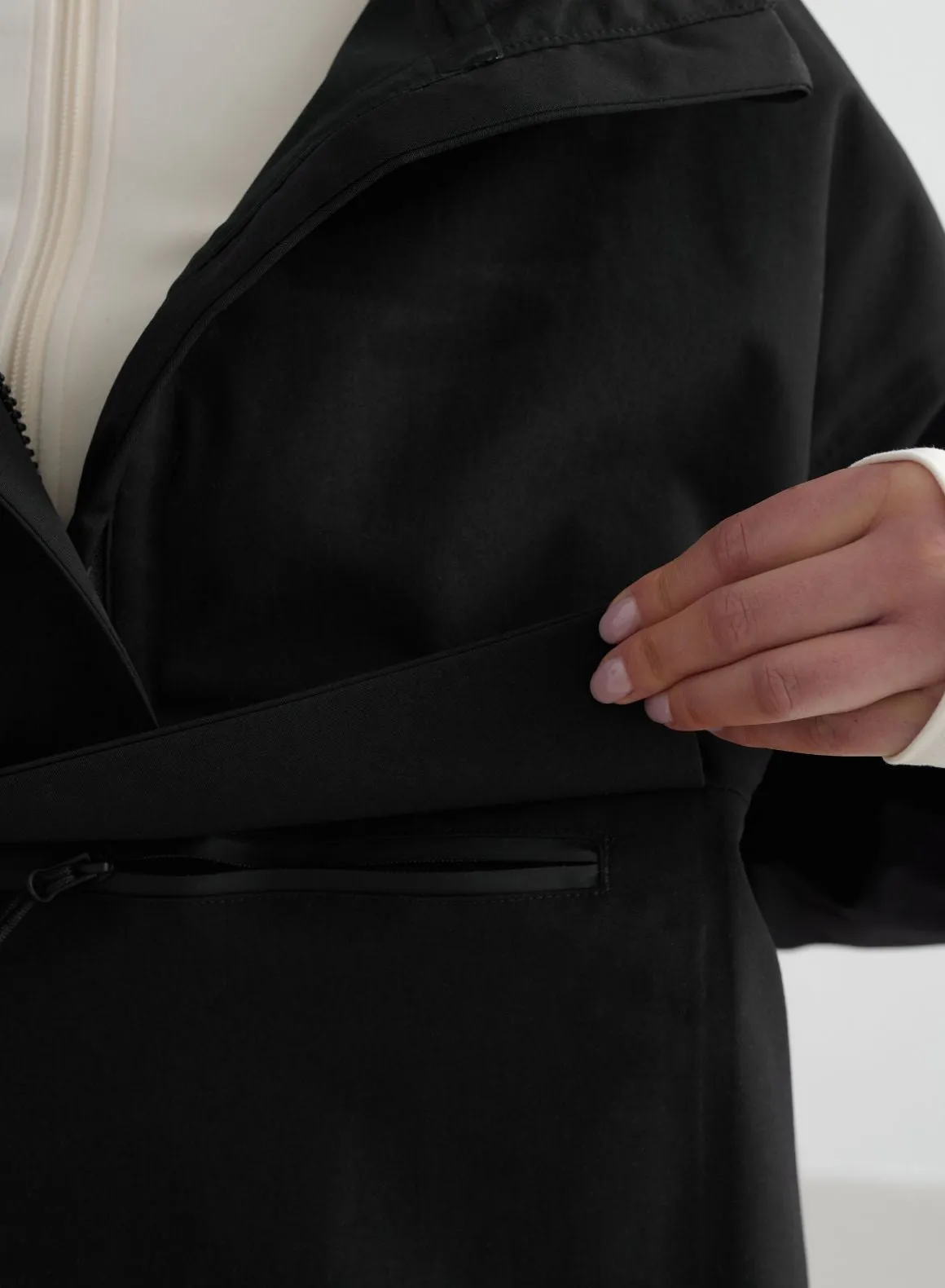 Black Waterproof Anorak