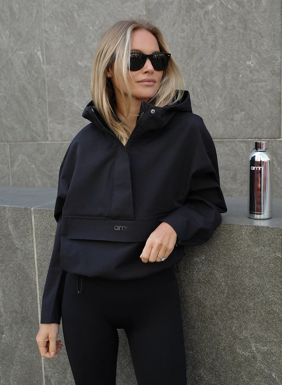 Black Waterproof Anorak