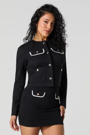 Blazer avec poches boutonnées