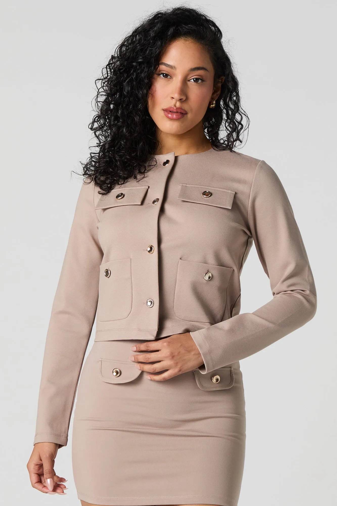 Blazer avec poches boutonnées