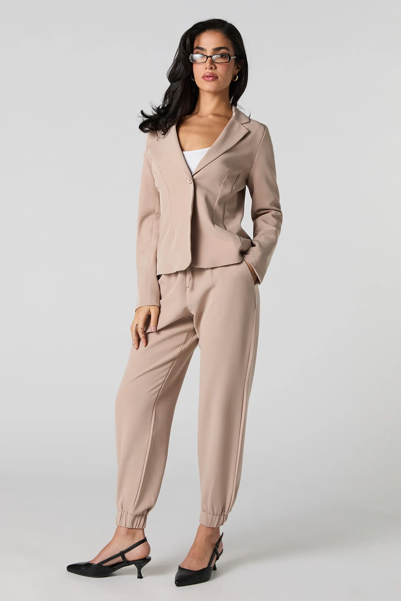 Blouson ajusté à un bouton