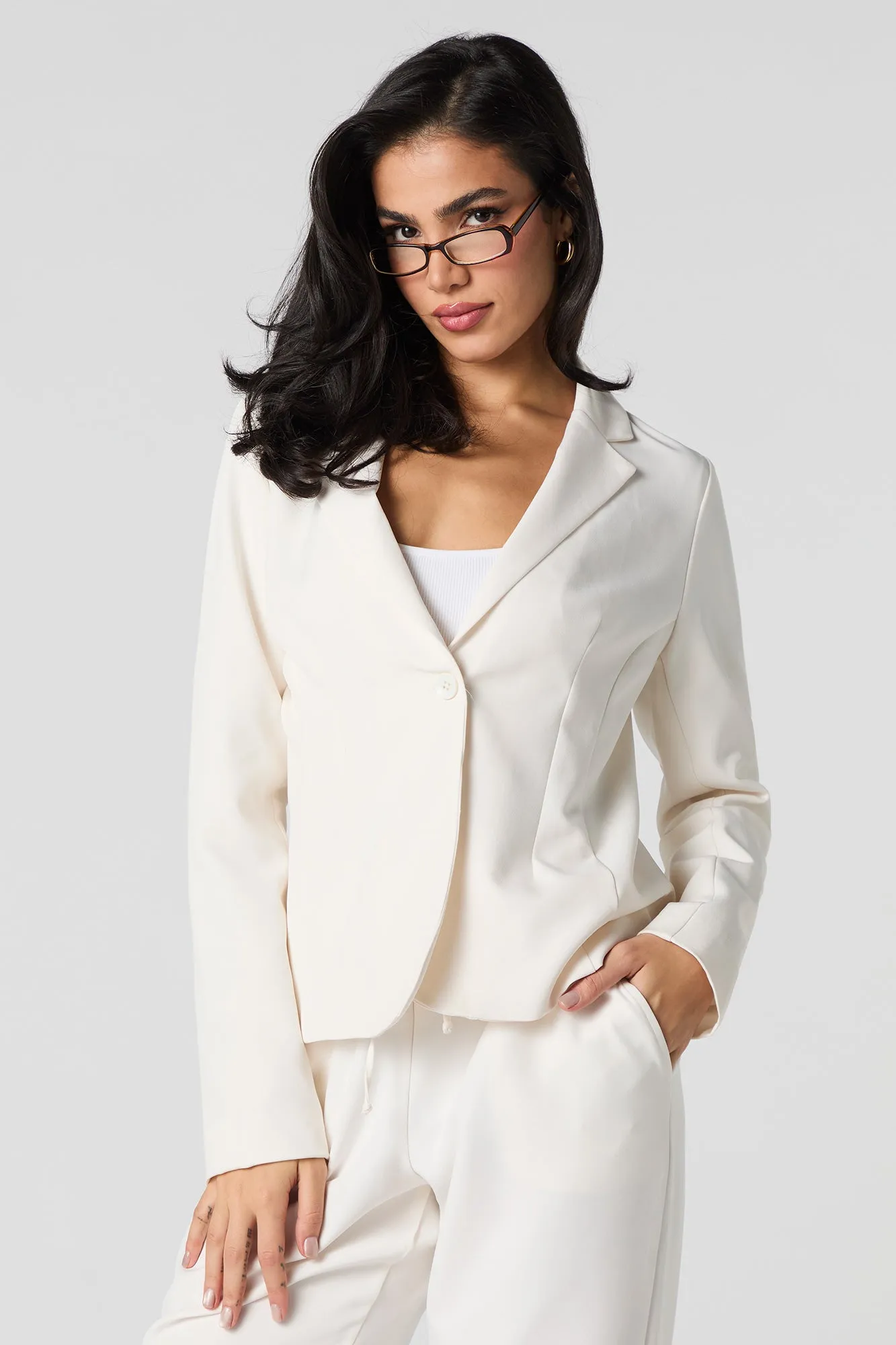 Blouson ajusté à un bouton