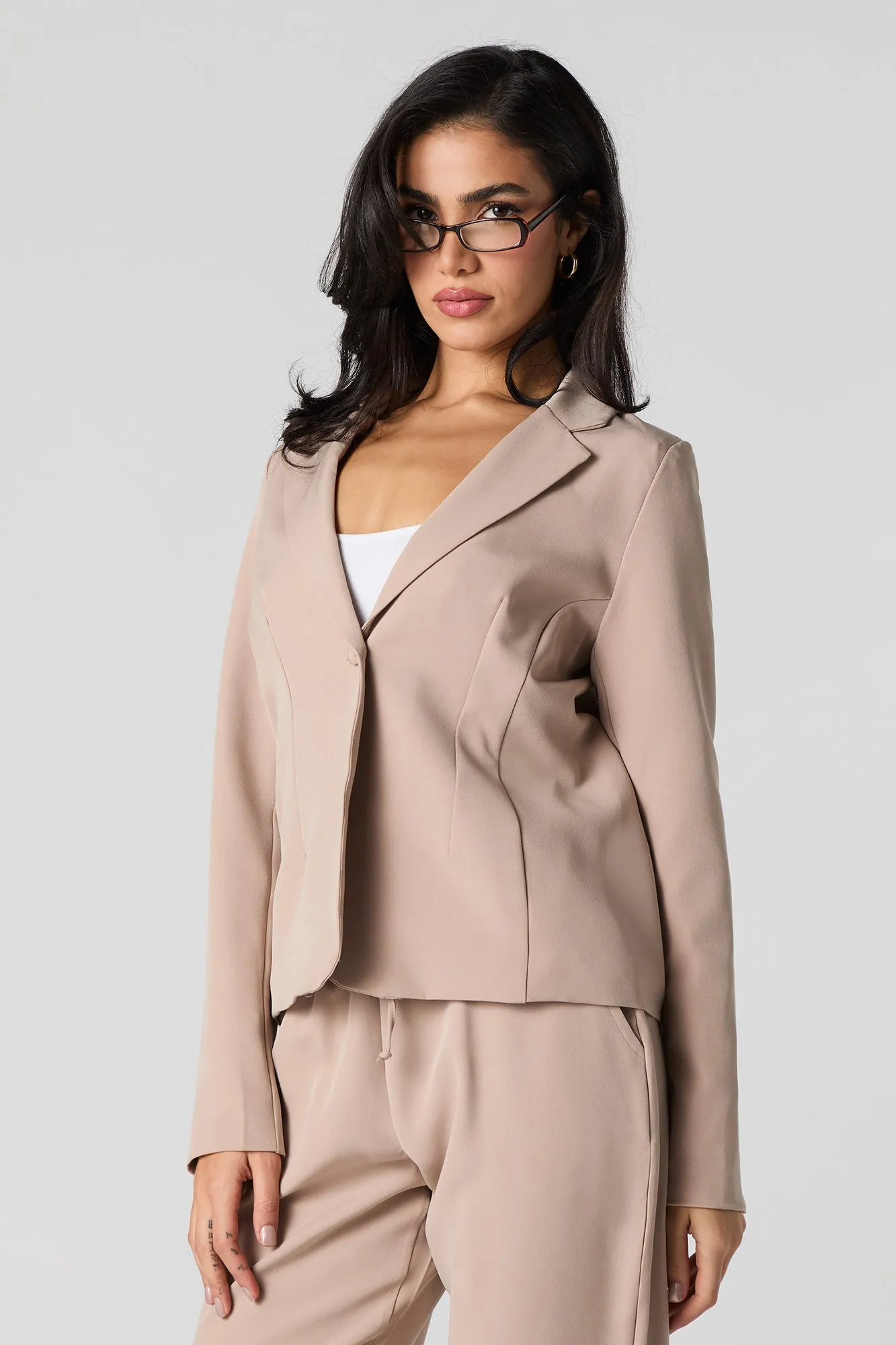 Blouson ajusté à un bouton
