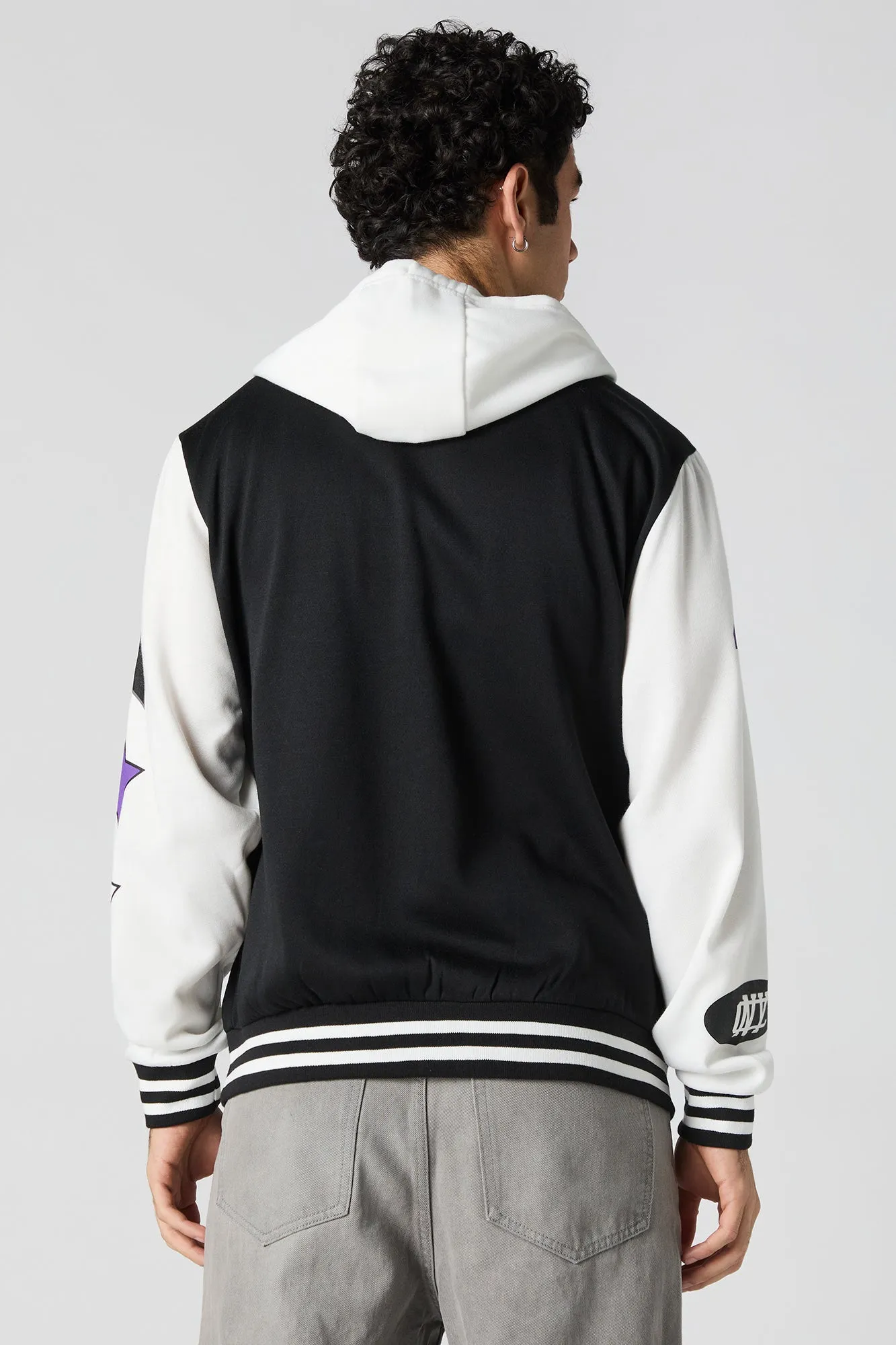 Blouson collégien à broderie en chenille Brooklyn