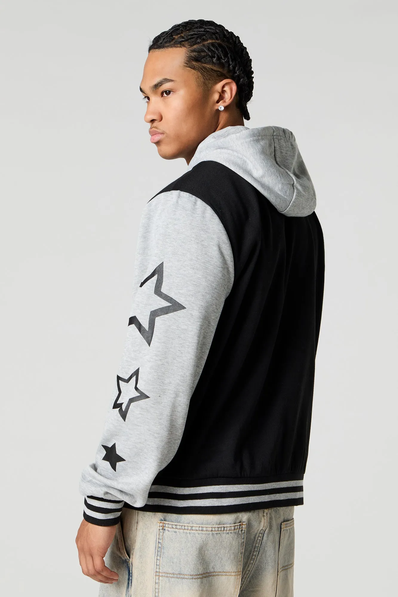 Blouson collégien à broderie en chenille de sergé LA 1984