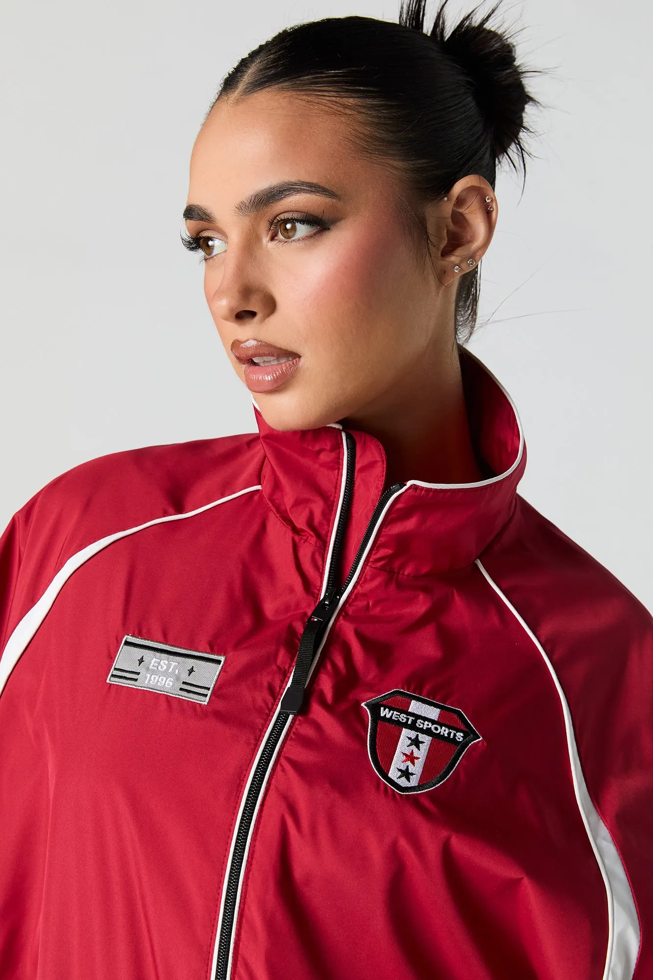 Blouson d'entraîneur avec empiècement Sports