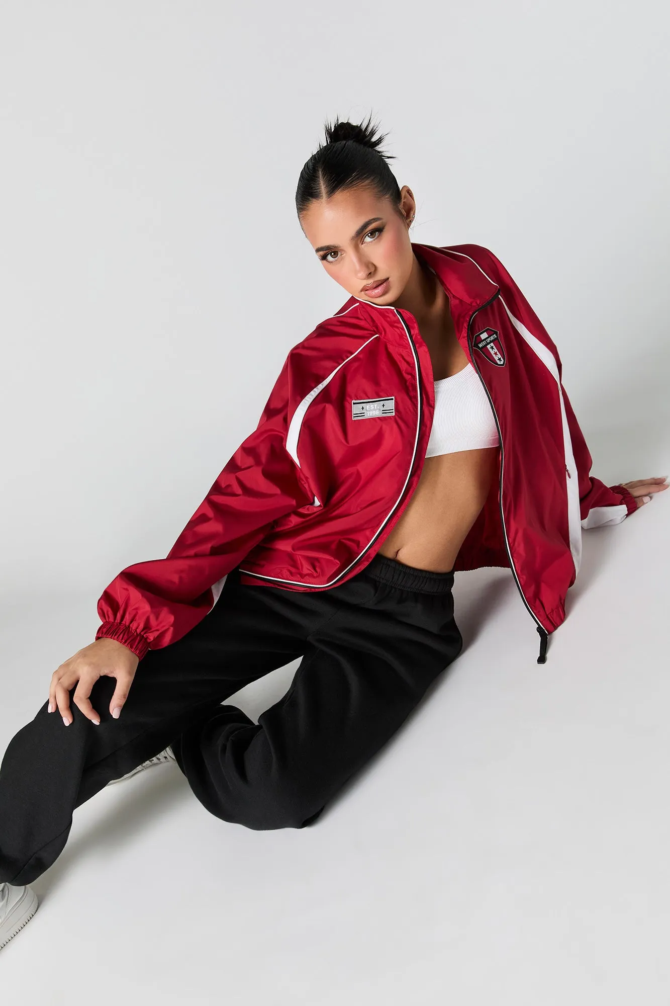 Blouson d'entraîneur avec empiècement Sports