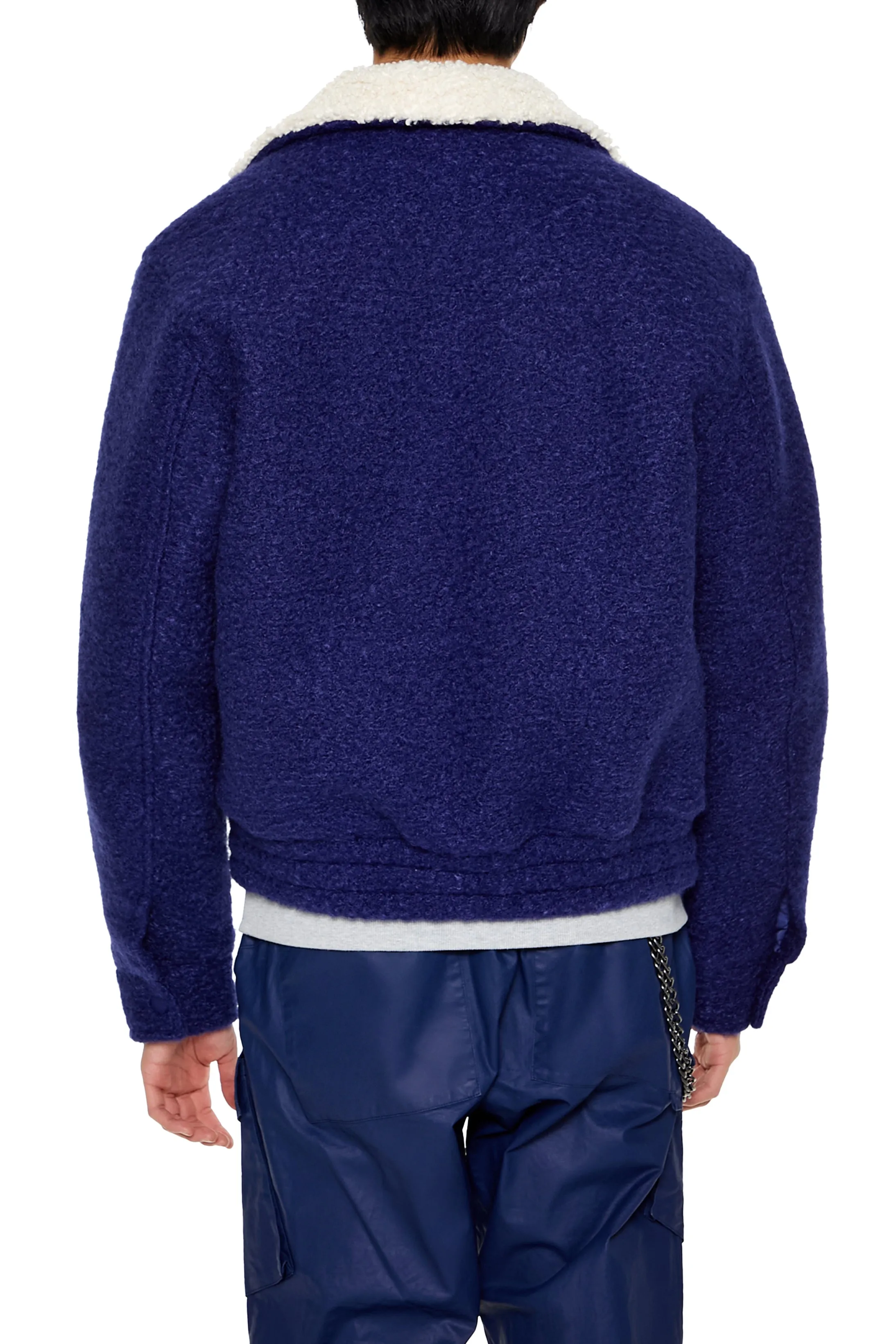 Blouson en similirason avec col