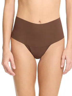 BreatheSoft® High Rise Thong Mahogany