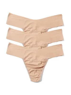 Breathesoft® Natural Rise Thong 3 Pack