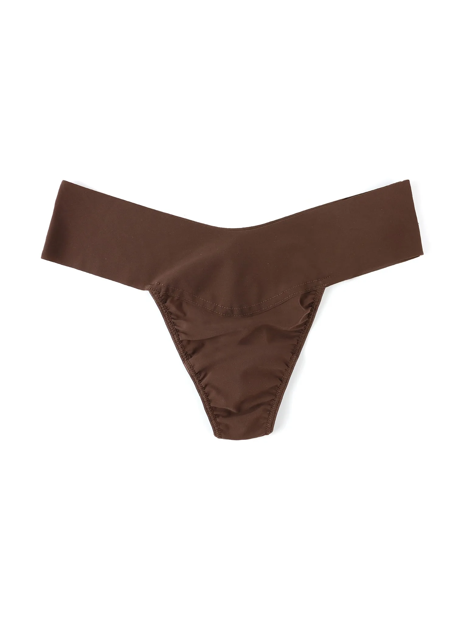 BreatheSoft® Natural Rise Thong Mahogany