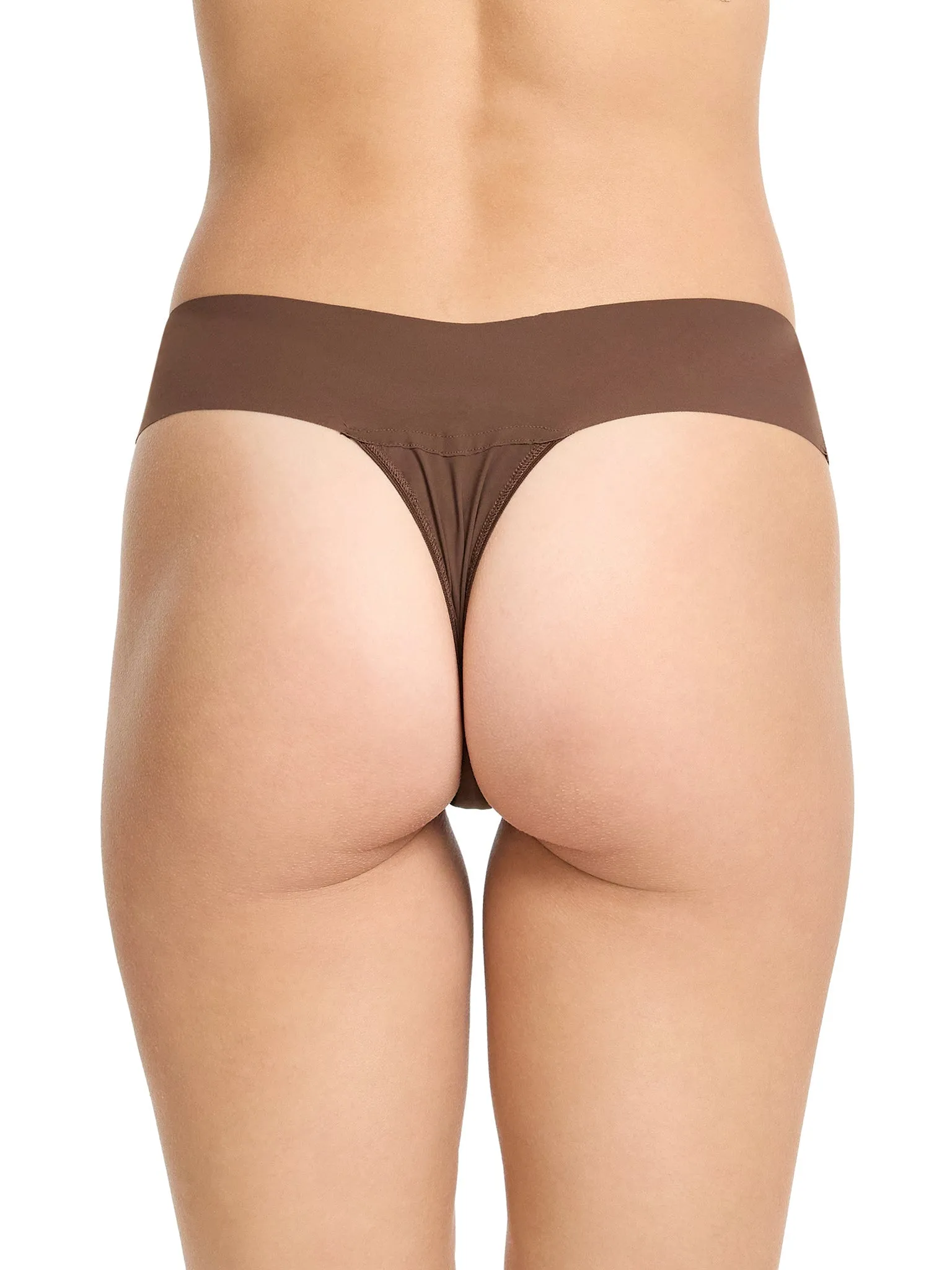 BreatheSoft® Natural Rise Thong Mahogany