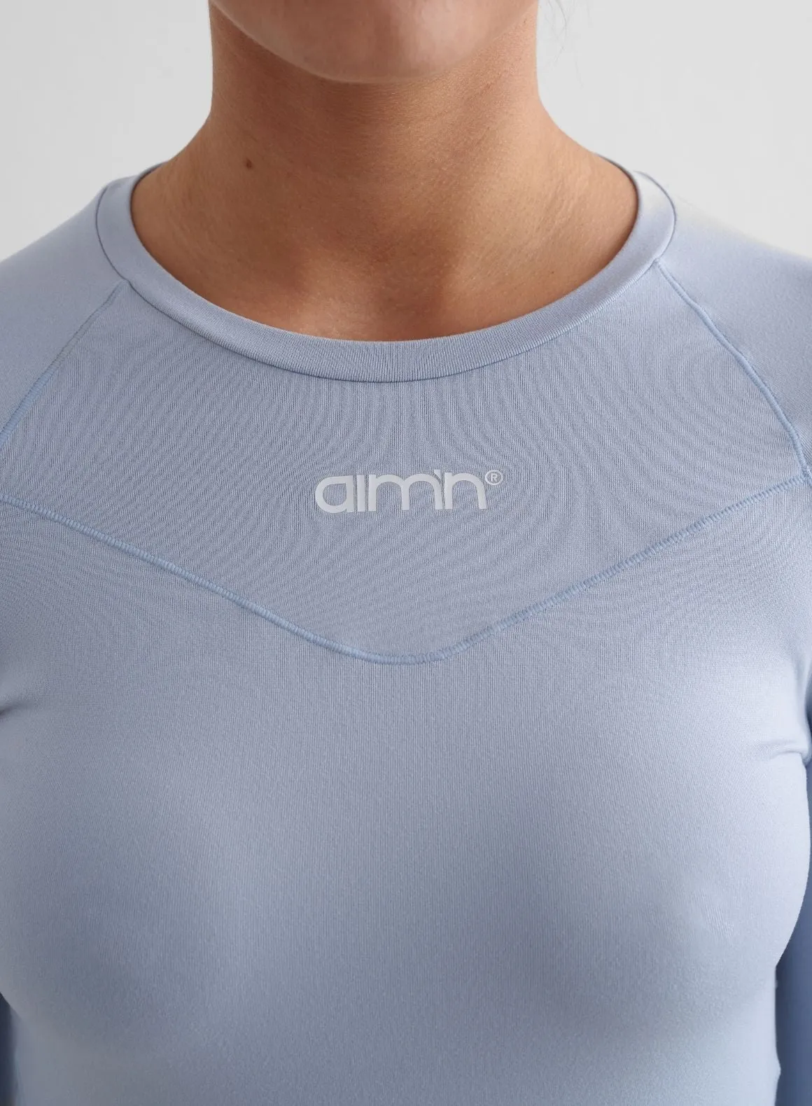 Cloudy Blue Soft Basic Long Sleeve