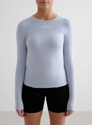 Cloudy Blue Soft Basic Long Sleeve