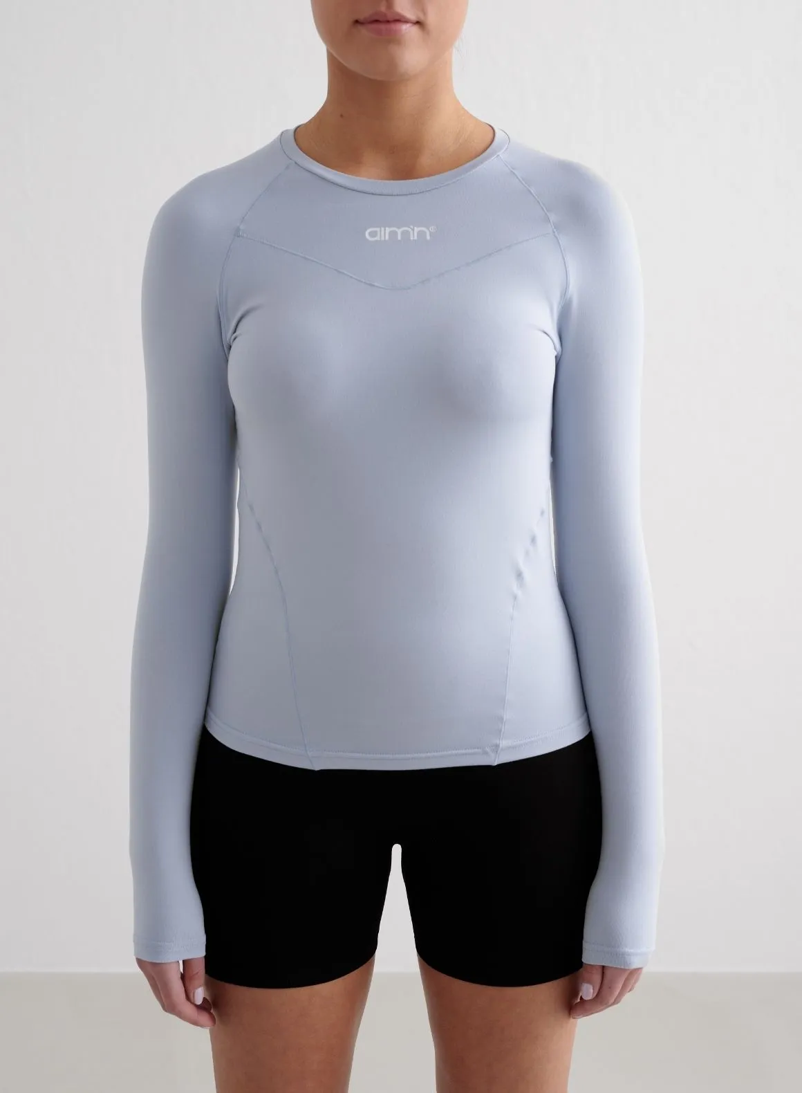 Cloudy Blue Soft Basic Long Sleeve