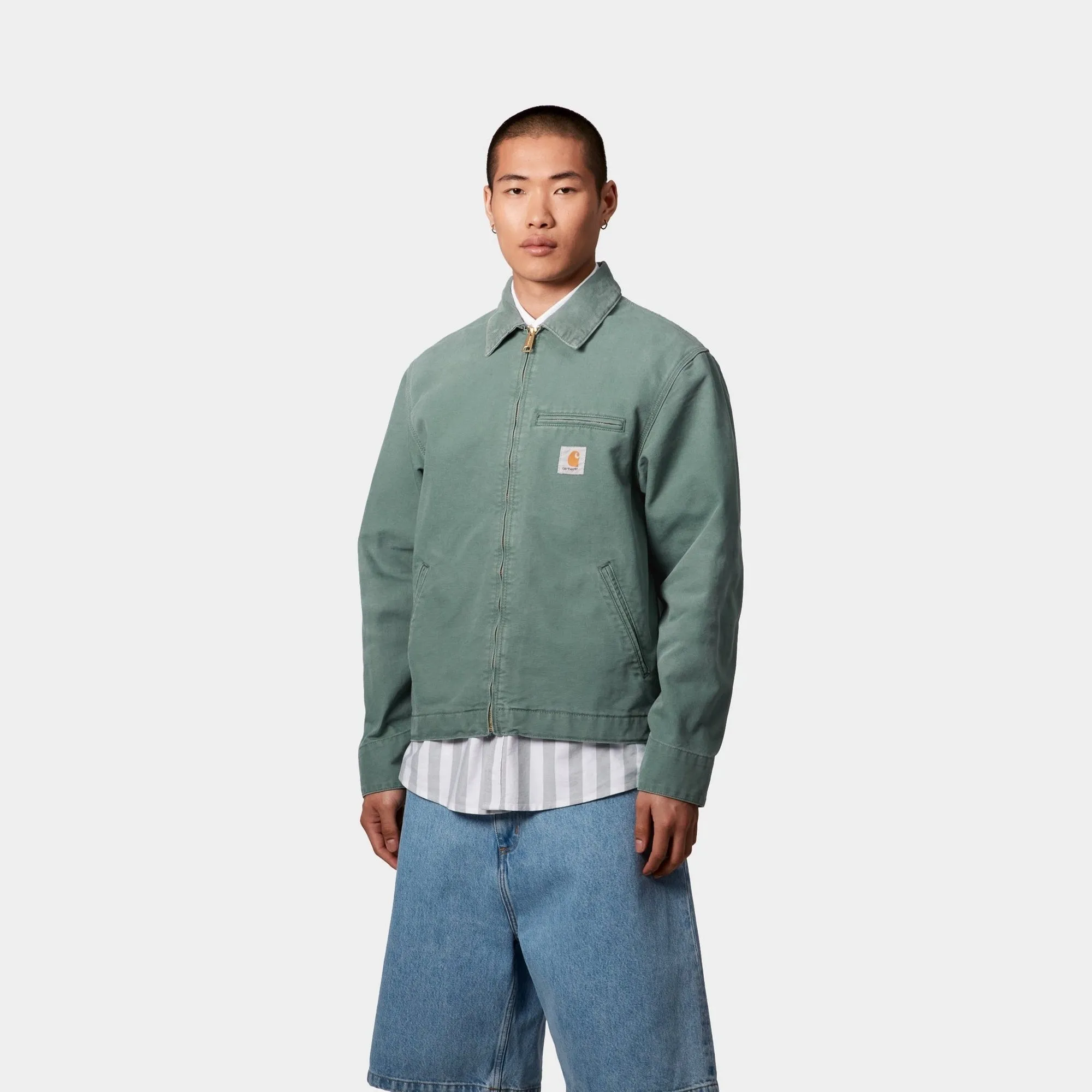 Detroit Jacket (Spring) - Stone Canvas | Silver Pine