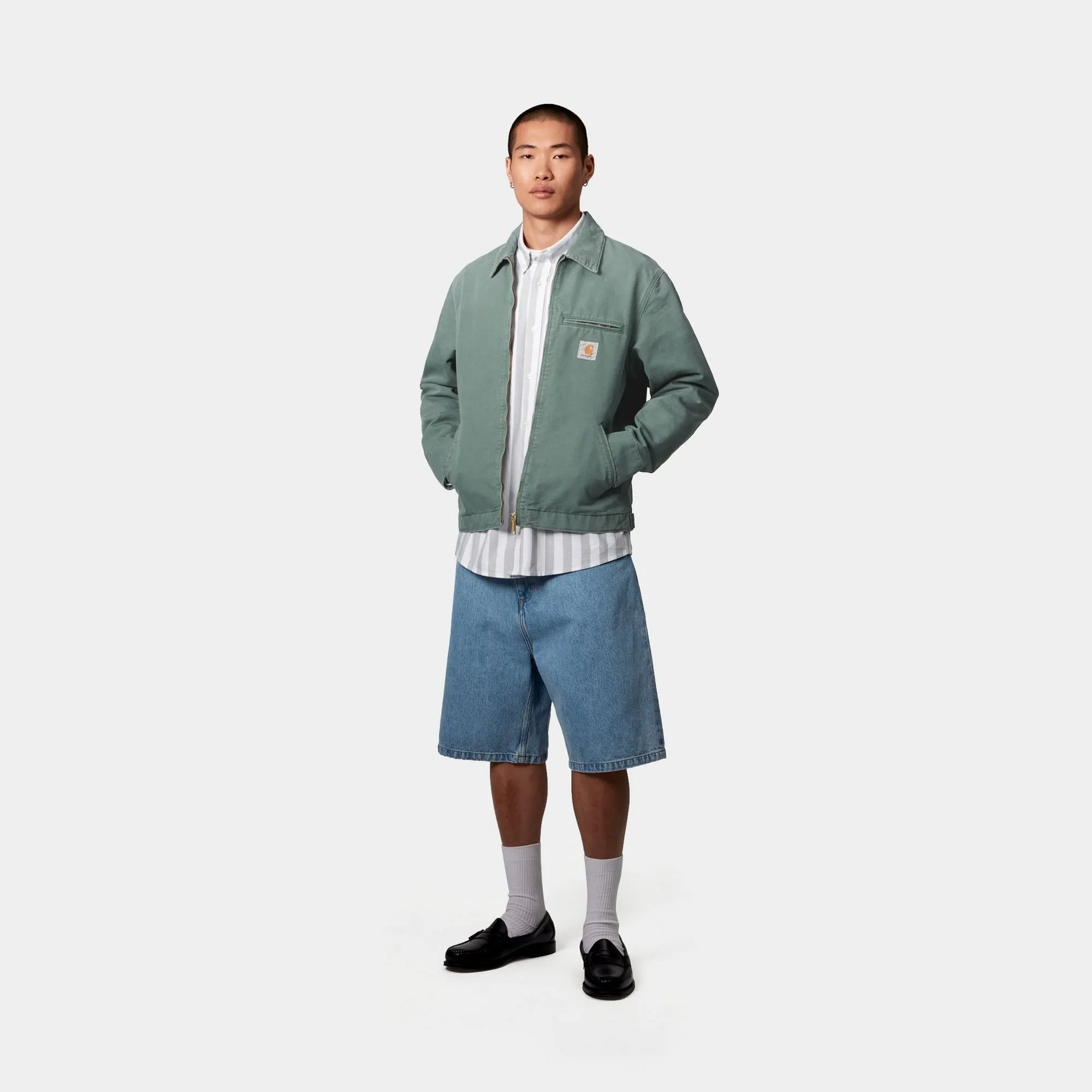 Detroit Jacket (Spring) - Stone Canvas | Silver Pine
