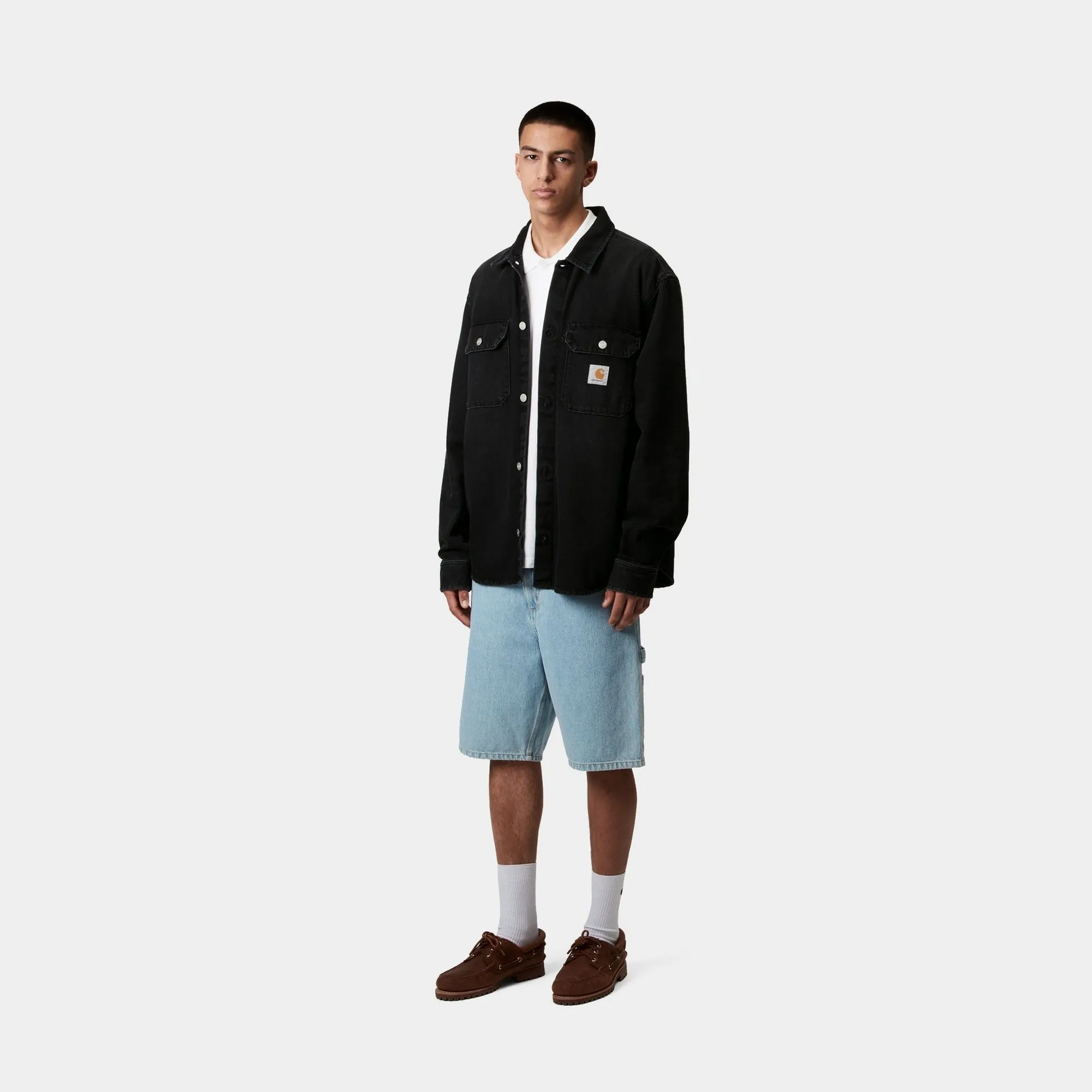 Harvey Shirt Jacket | Black (dark used wash)