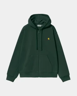 Hooded American Script Jacket | Conifer