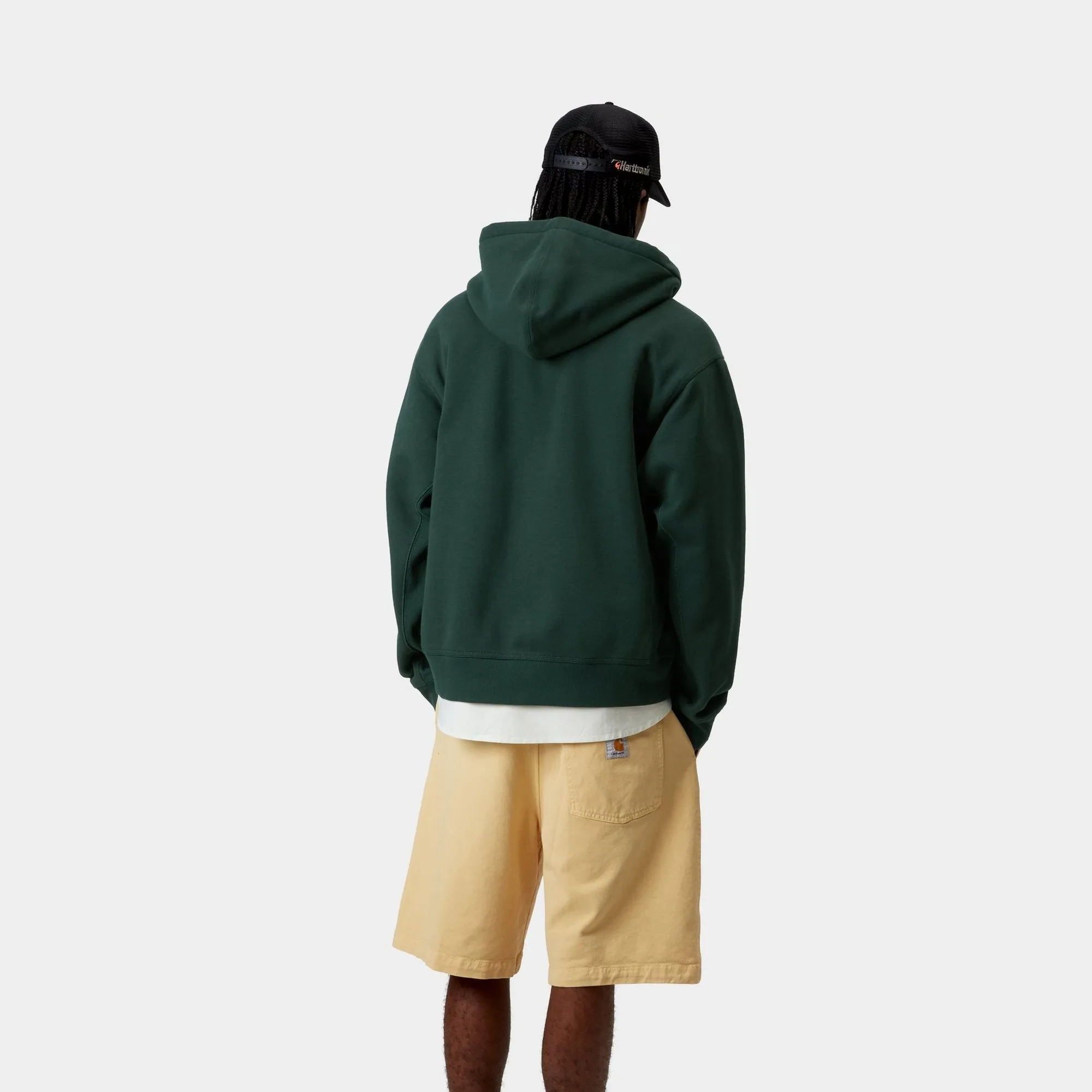 Hooded American Script Jacket | Conifer