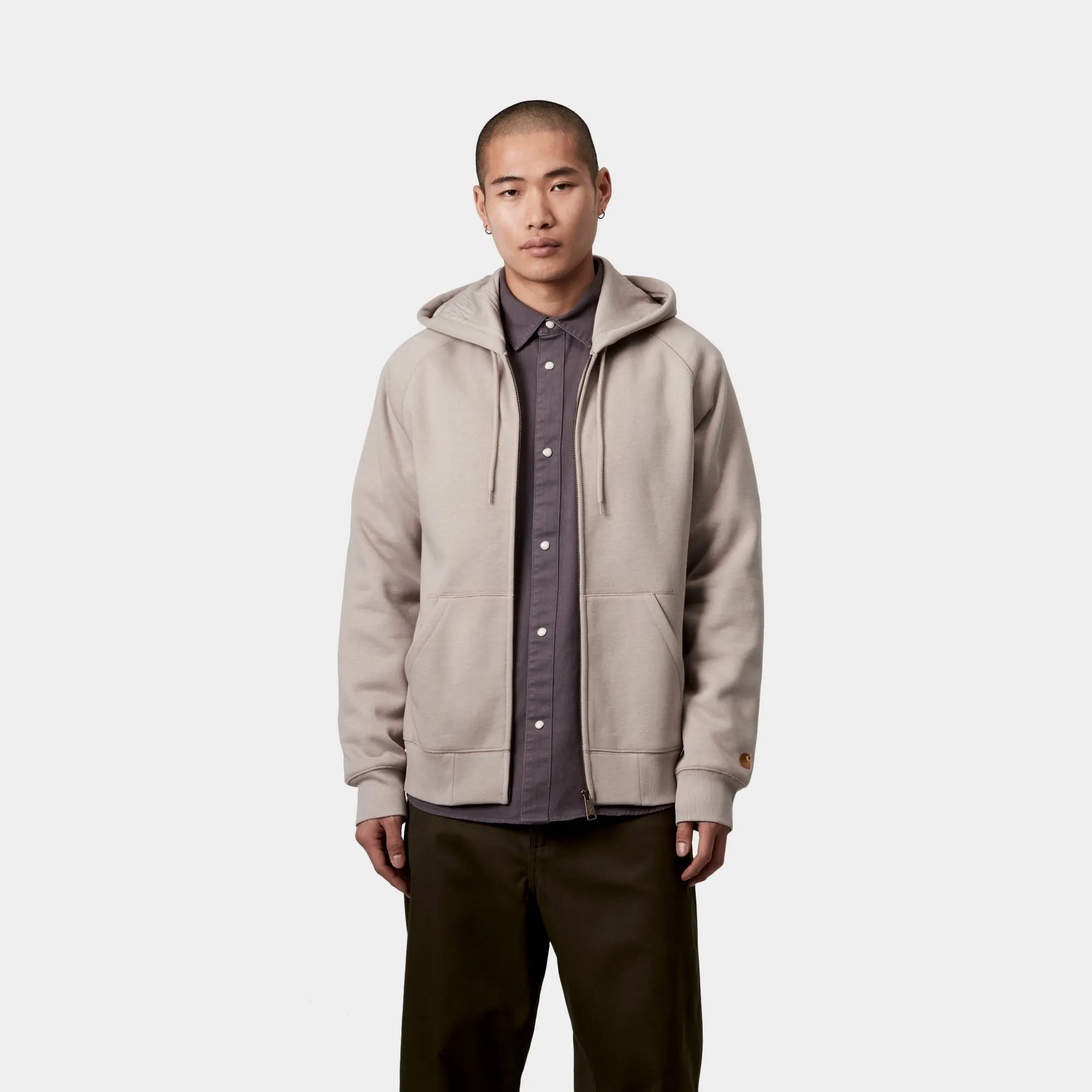 Hooded Chase Jacket | Dusky Beige