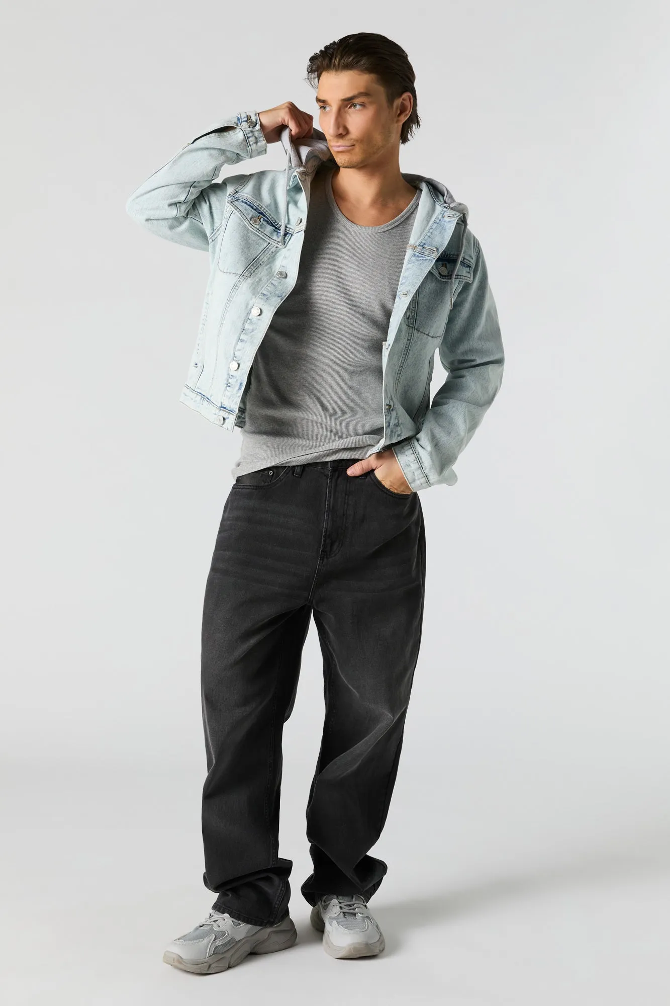 Hooded Denim Jacket
