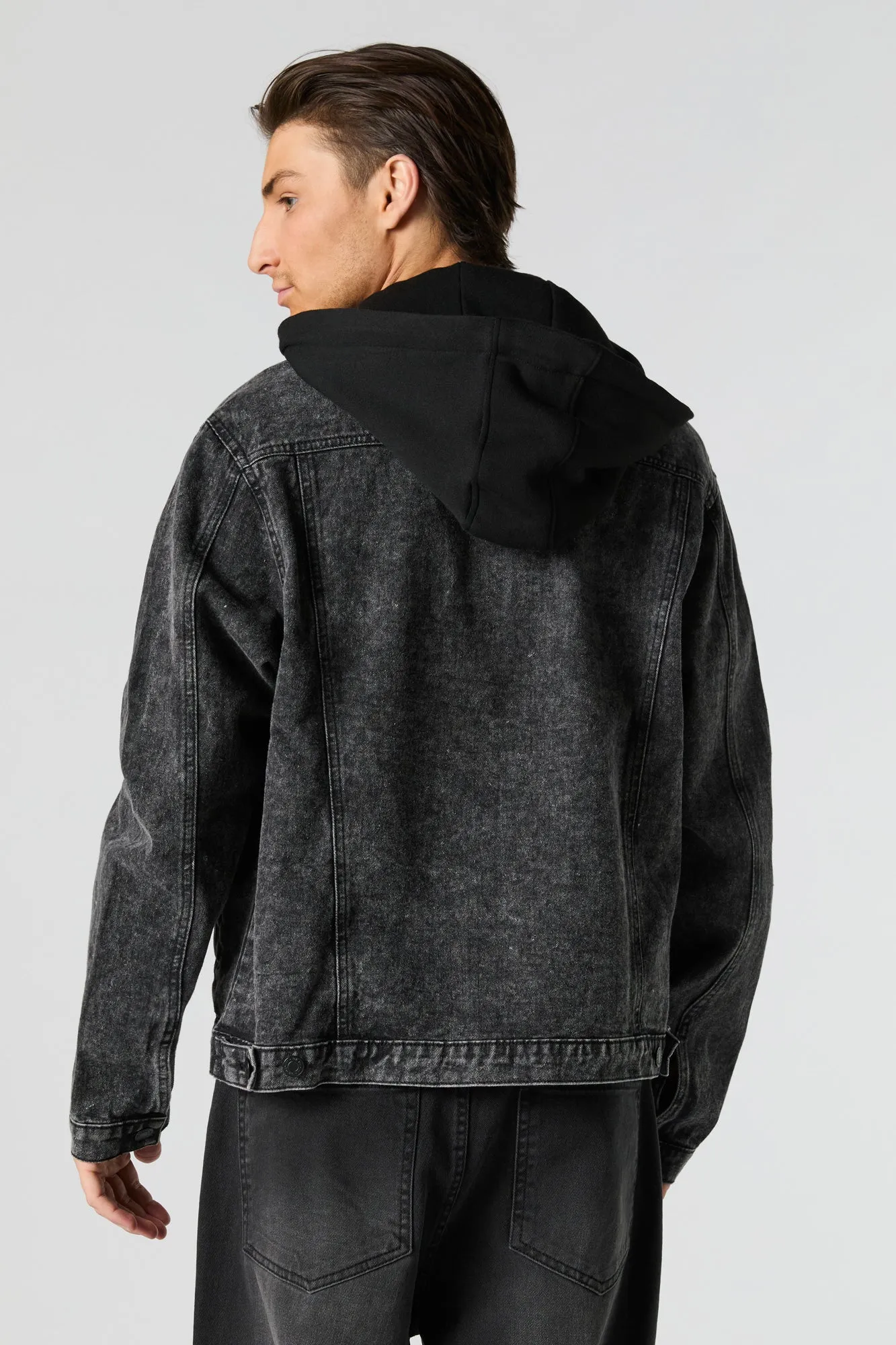 Hooded Denim Jacket