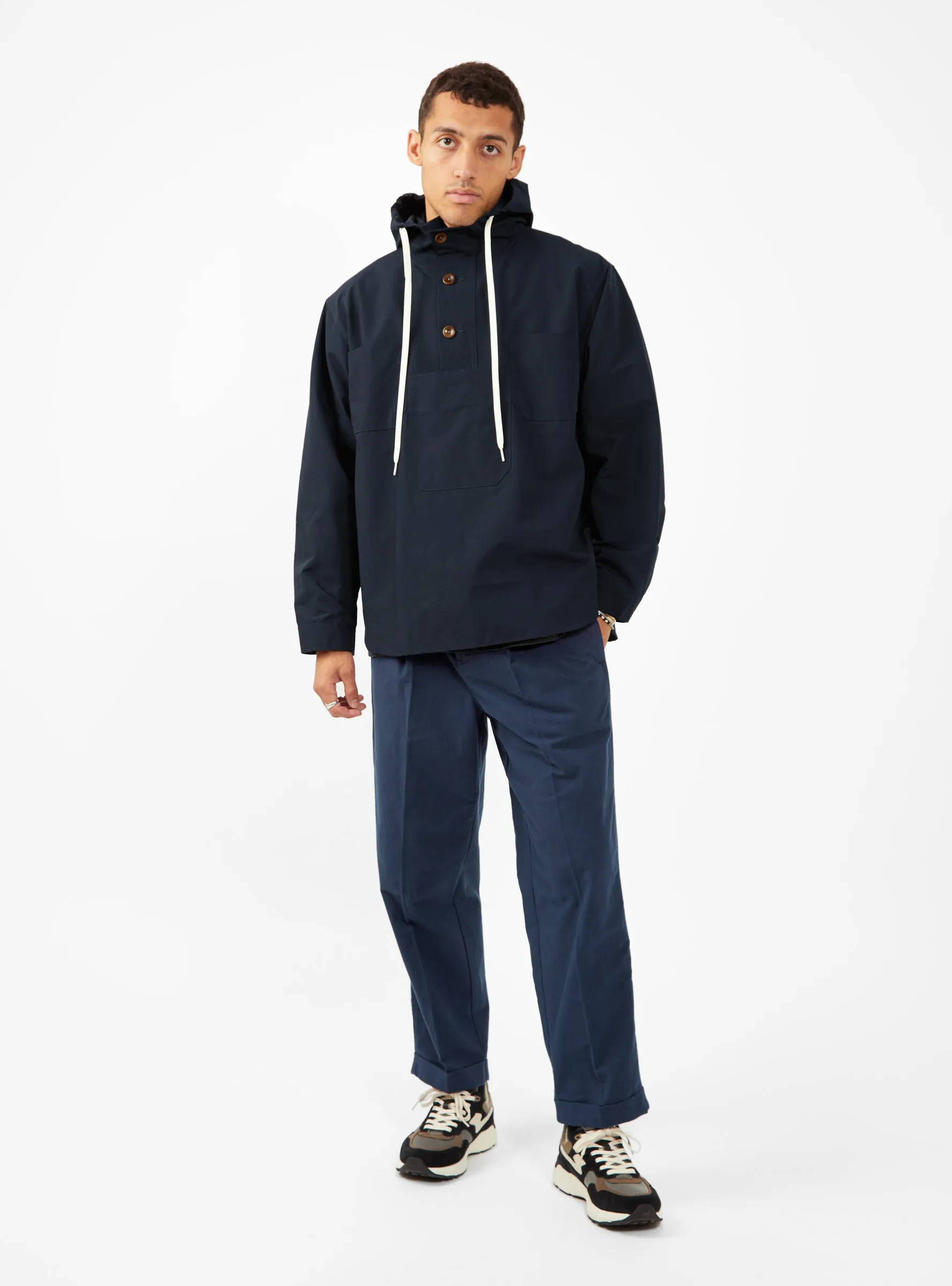 Hooded Smock Midnight