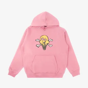Icecream | CONES HOODIE  { SEA PINK