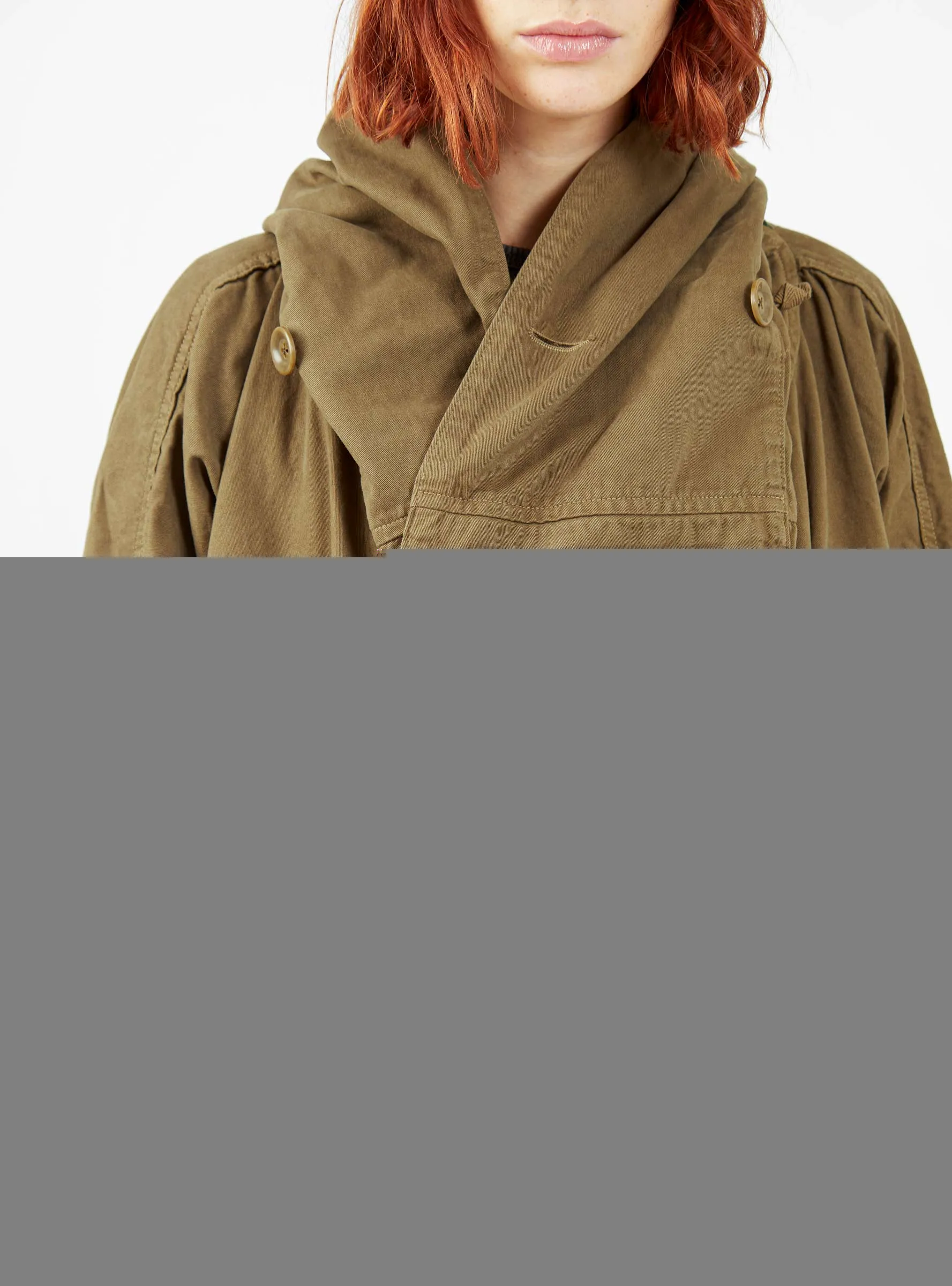 Katsuragi Cotton Coat Khaki
