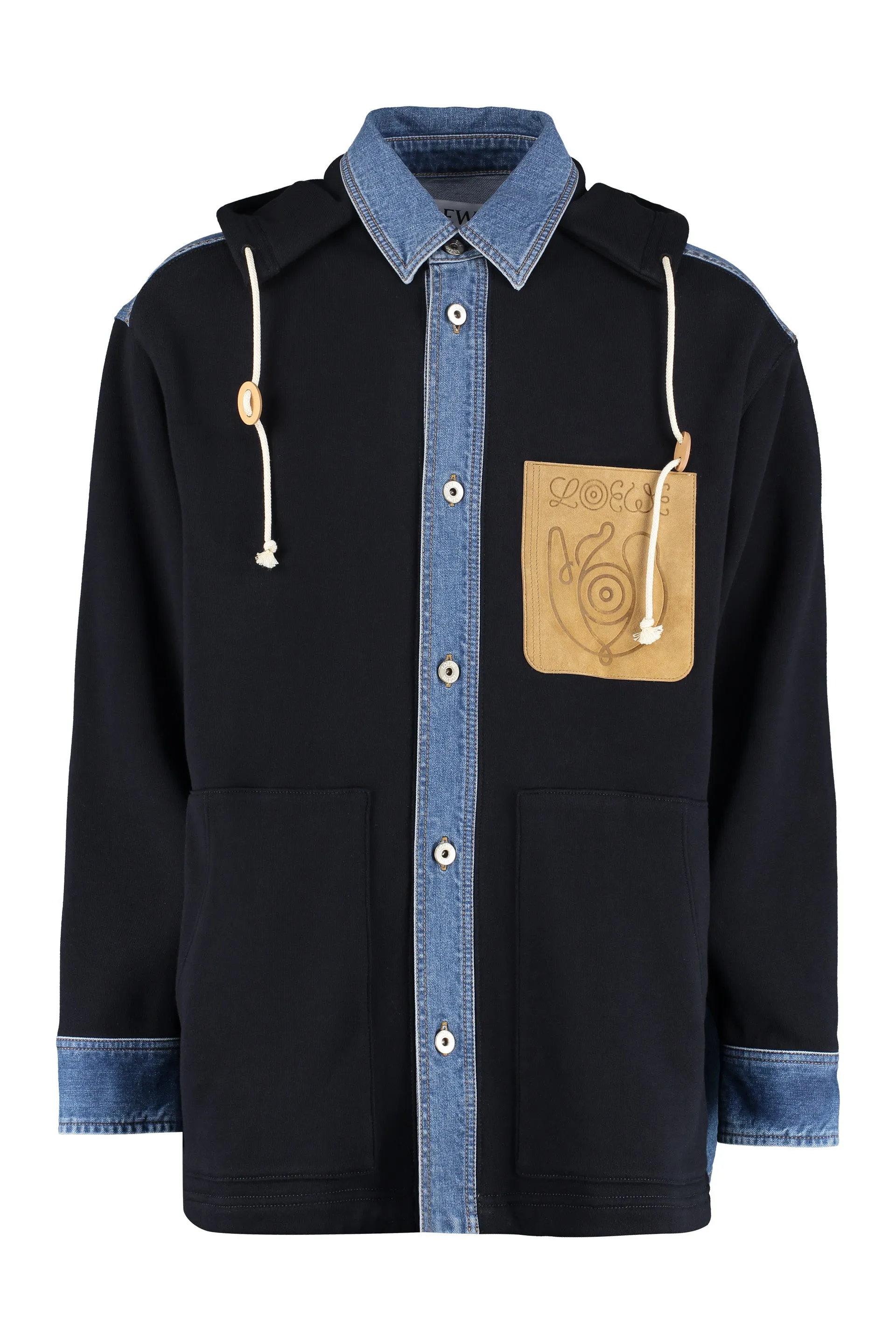 Loewe Buttoned Drawstring Long-Sleeved Jacket