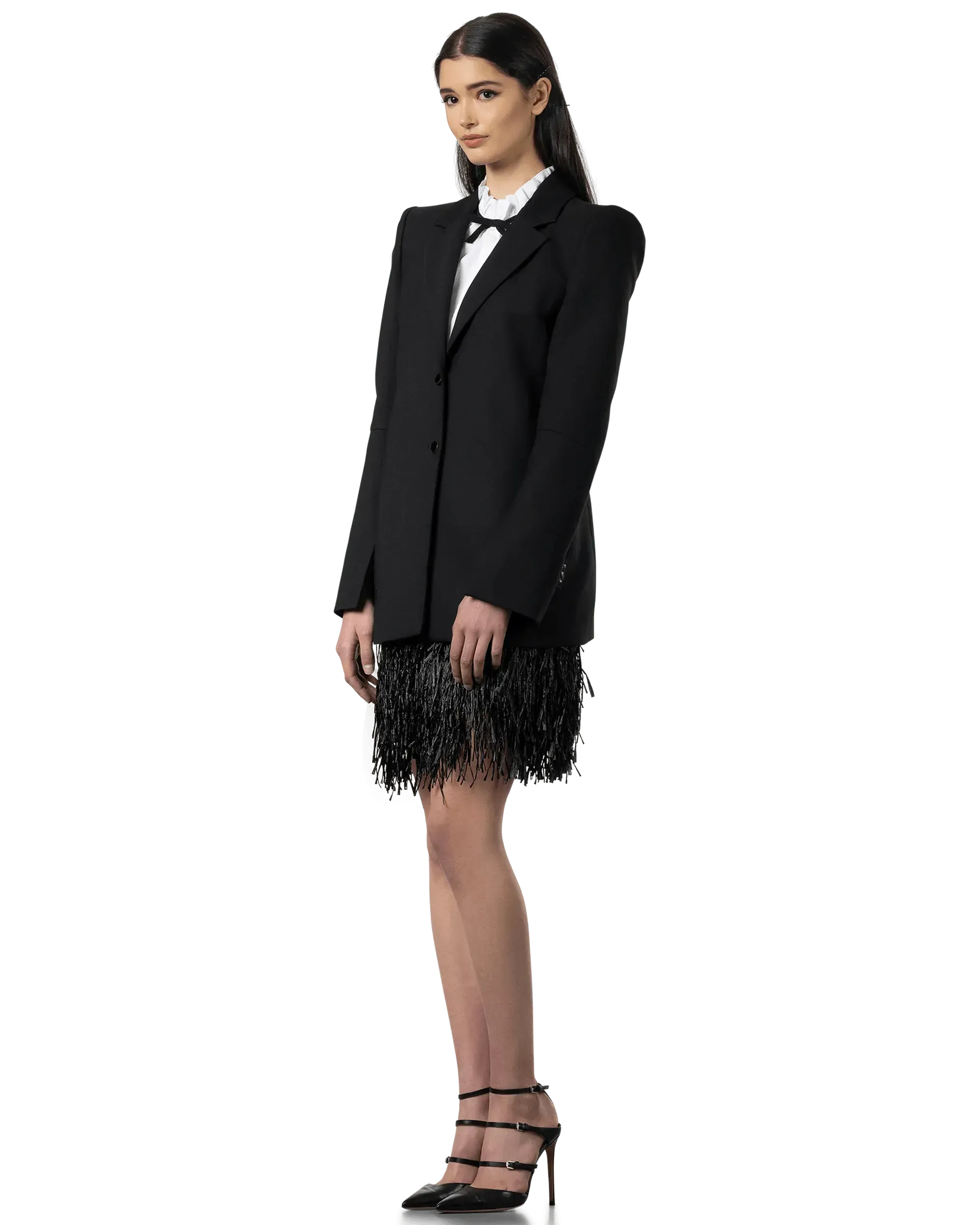 Logo Printed Blazer