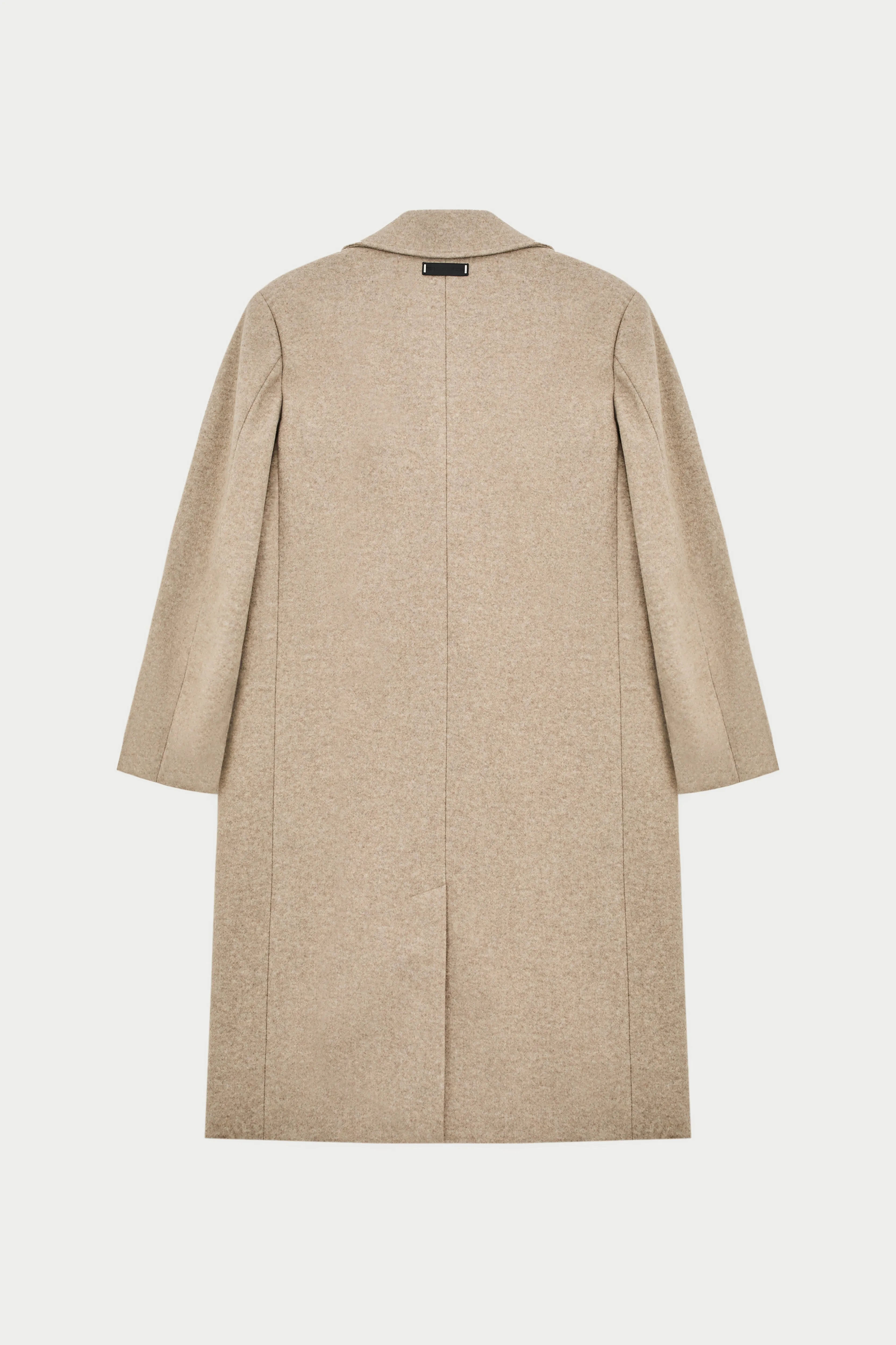 LONGLINE OVERCOAT - BEIGE