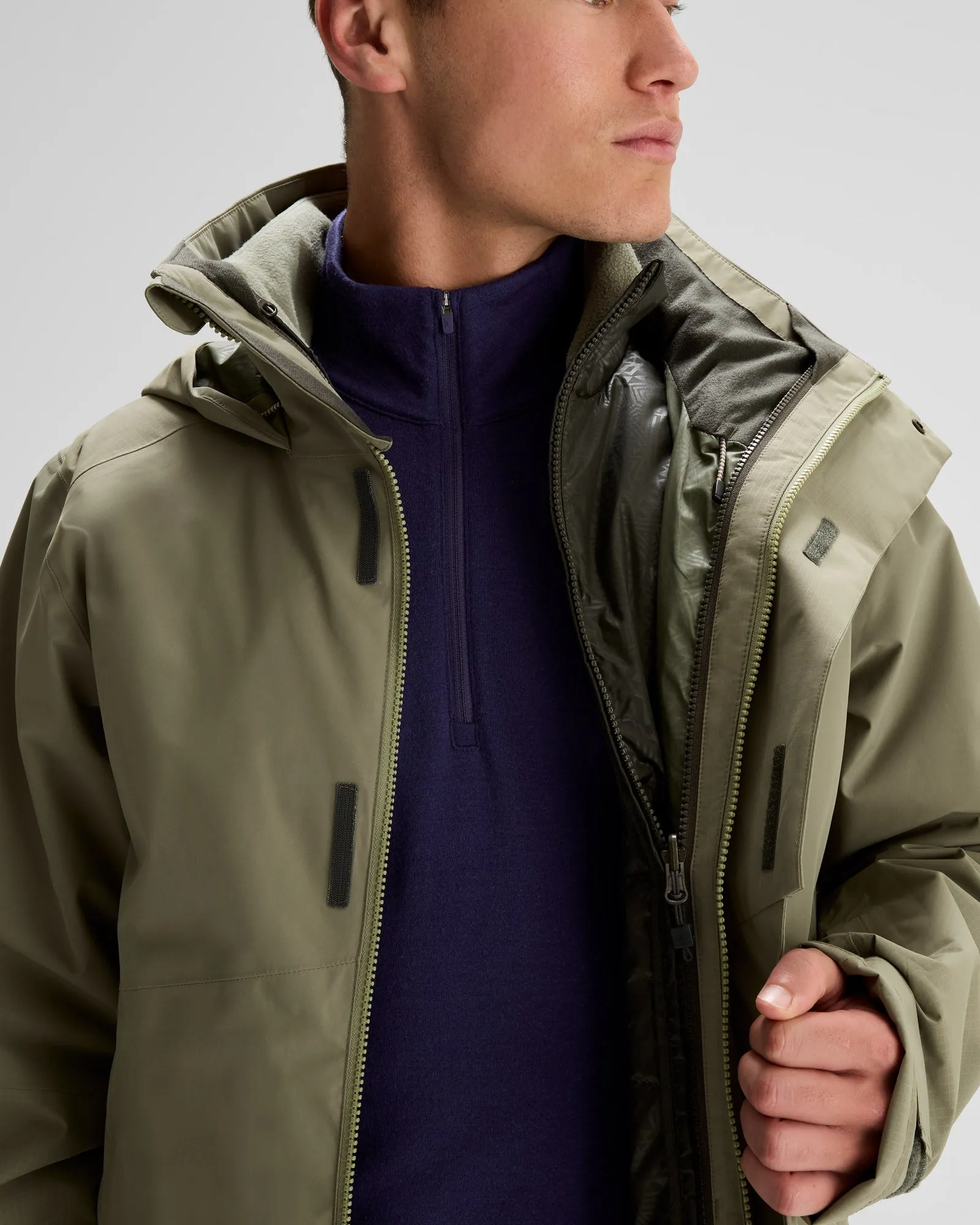 Men's PWDR-Days 2L 3-in-1 Snow Jacket - Beech/Dark Moss