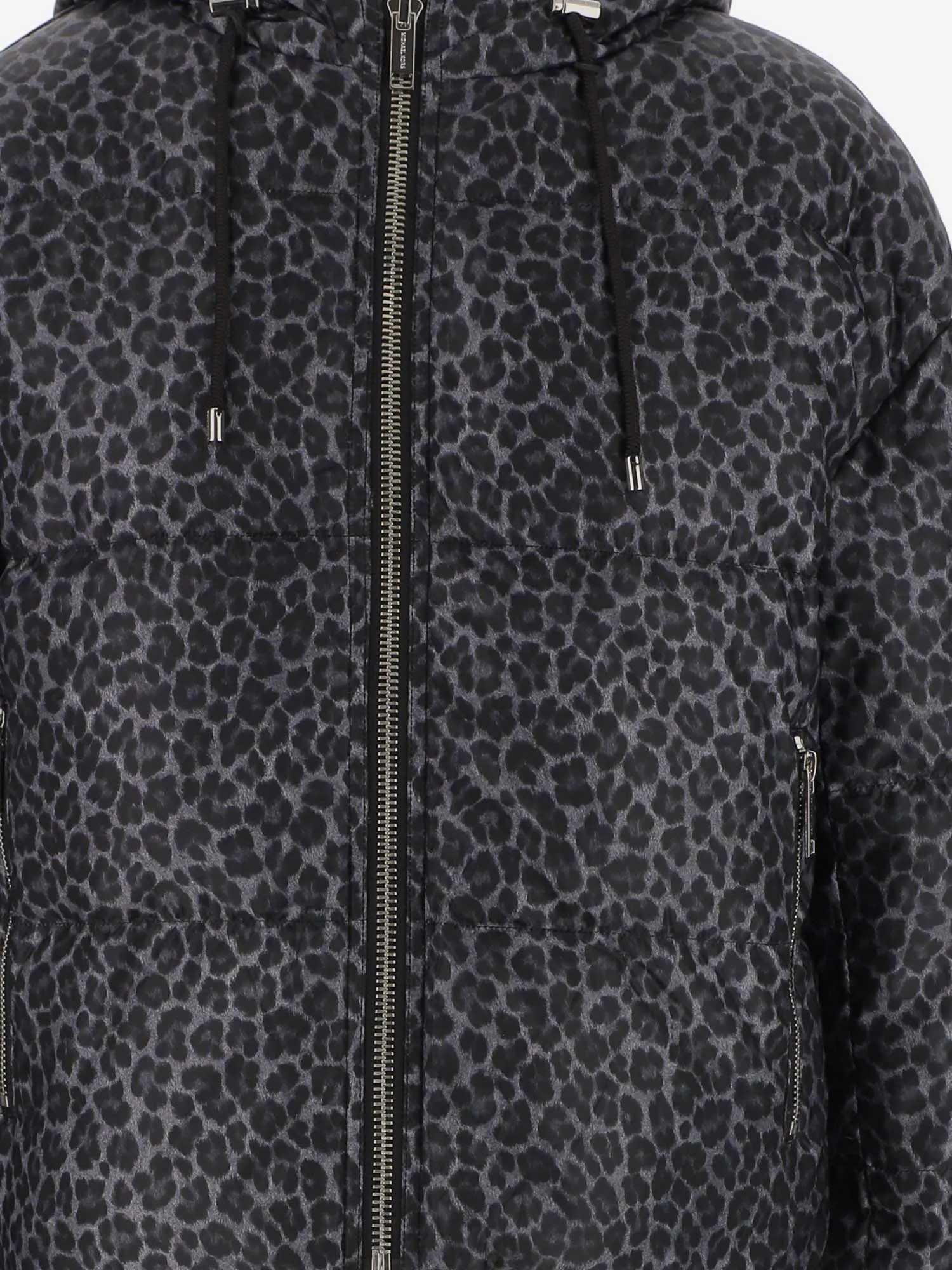 Michael Michael Kors Leopard Print Reversible Puffer Jacket