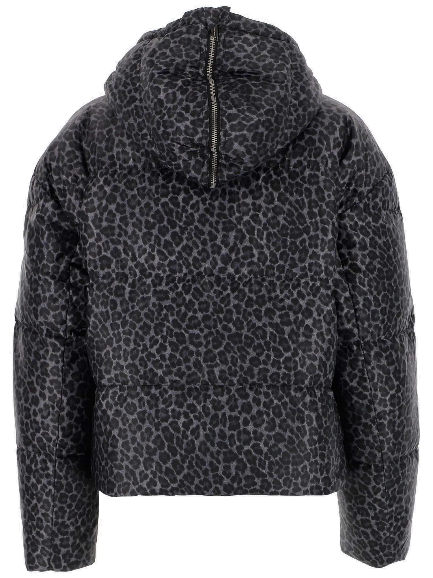 Michael Michael Kors Leopard Print Reversible Puffer Jacket