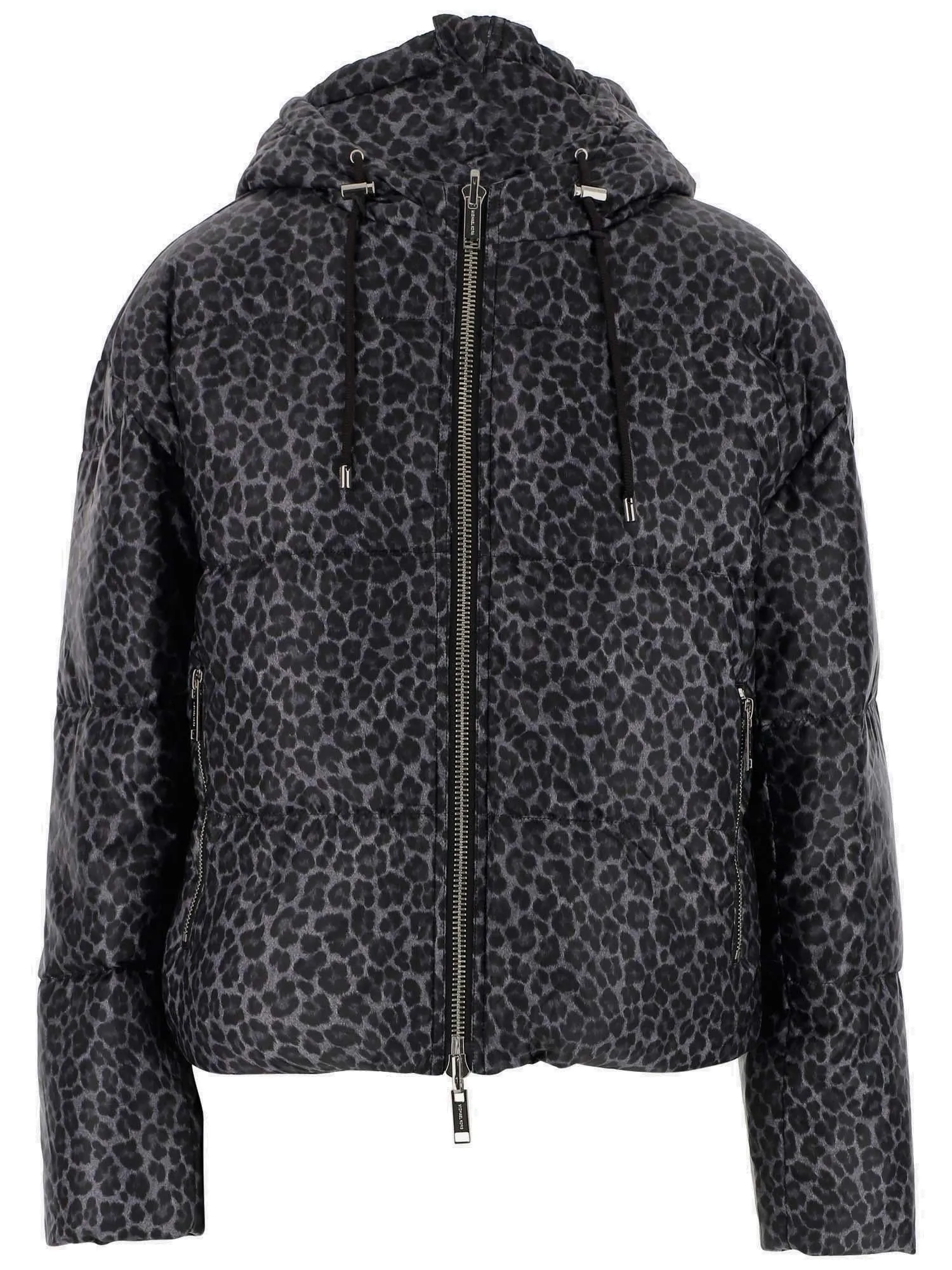 Michael Michael Kors Leopard Print Reversible Puffer Jacket